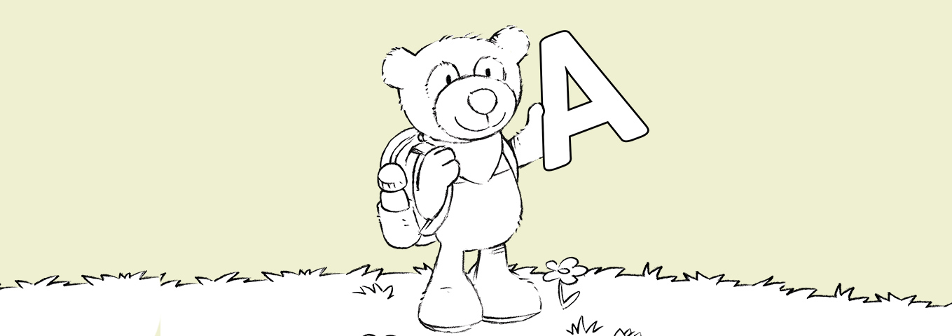 Ausmalbild: Buchstaben