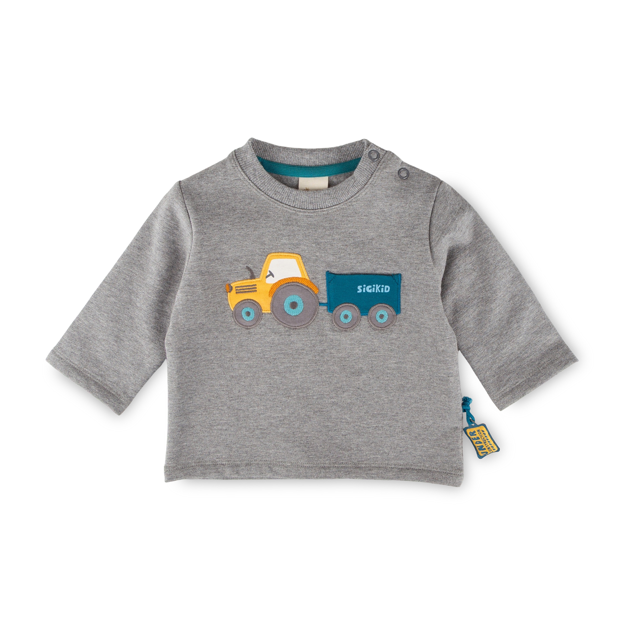 Baby Sweatshirt Fahrzeuge, grau