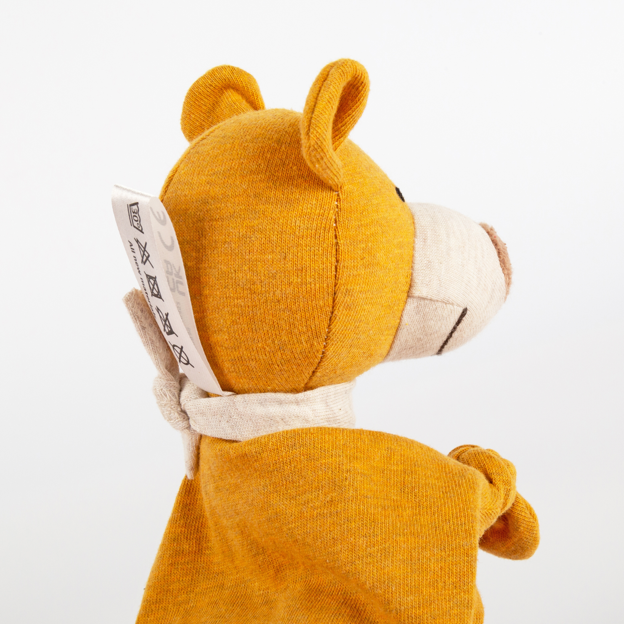 Baby comforter bear, yellow, small