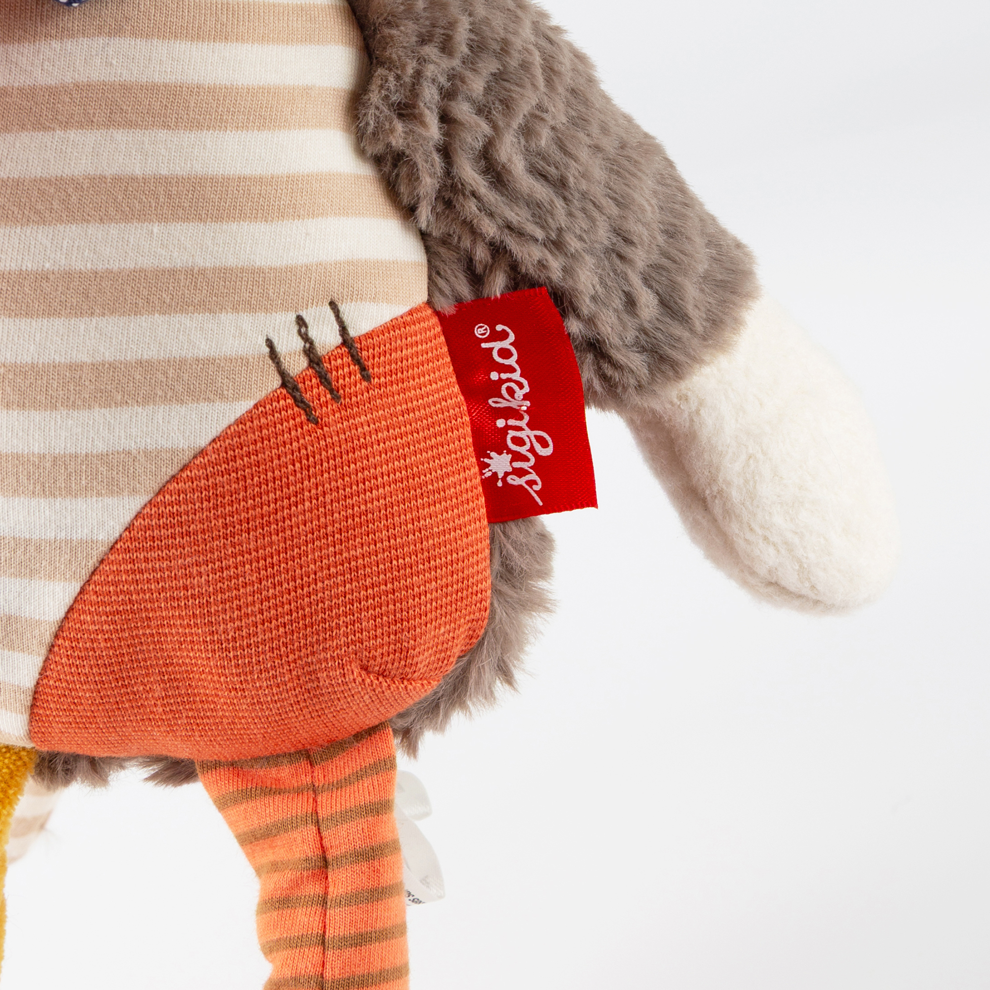 Multicoloured plush toy mouse, Patchwork Sweety