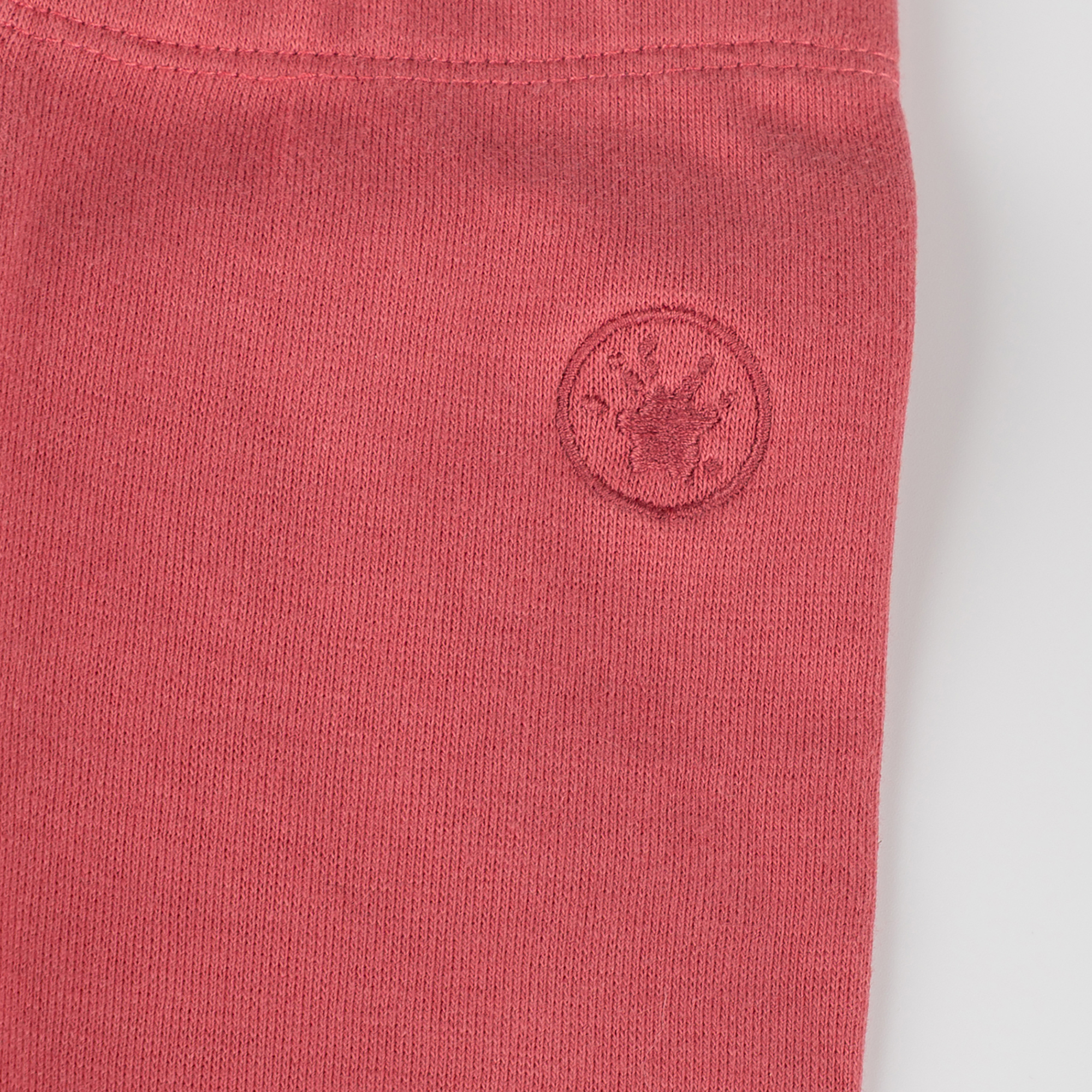 Baby Leggings mit Kräuselsaum, rosarot