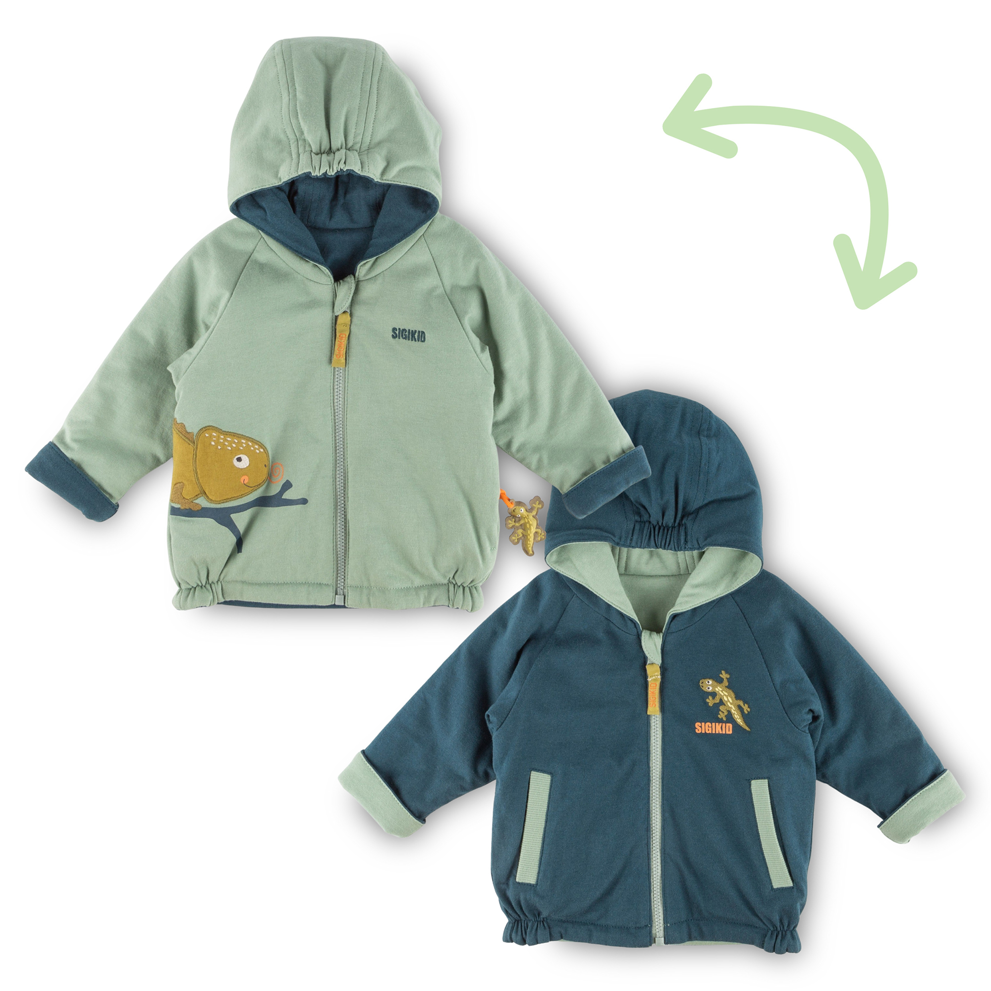 Baby Wendejacke Gecko & Chamäleon, Jungle
