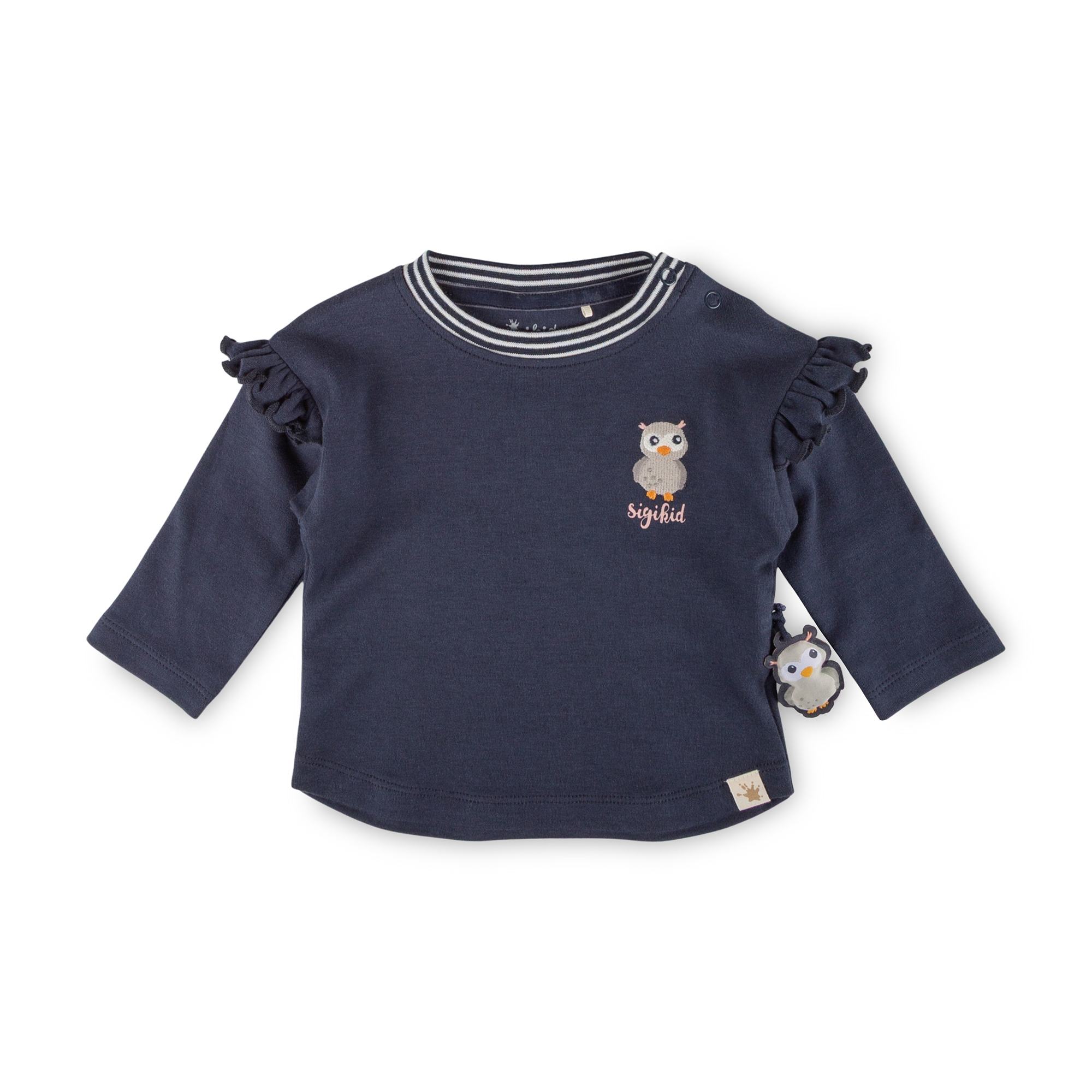 Baby Langarmshirt Eule Magic Owl, dunkelblau Baby Langarmshirt Eule Magic Owl, dunkelblau