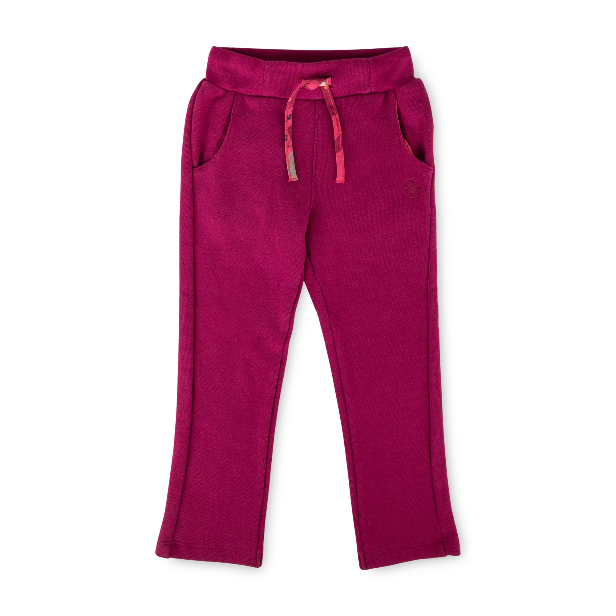 Kinder Sweatleggings Fancy Forest, dunkelpink