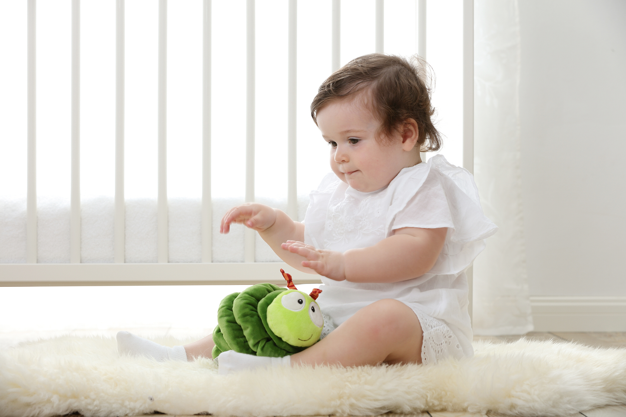 Vibrating plush caterpillar