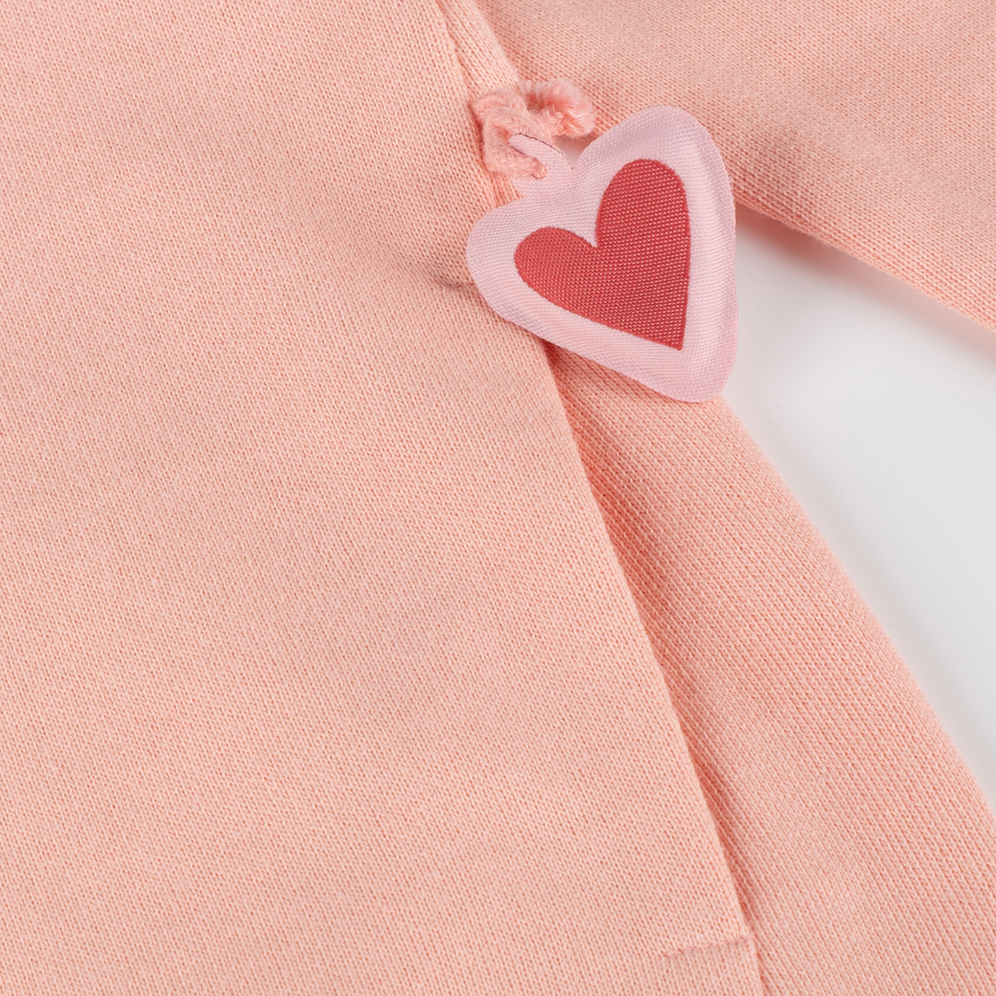 Kinder Sweatshirt mit Vogel Motiv und Taschen, rosa