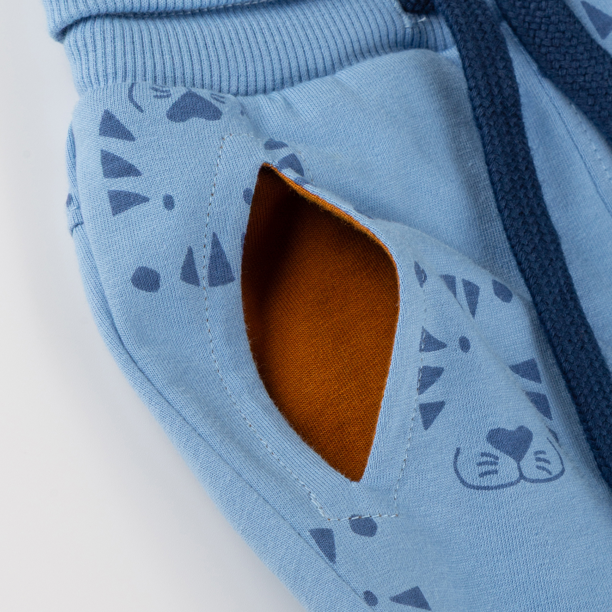 Baby Bermuda Tiger & Löwe, blau