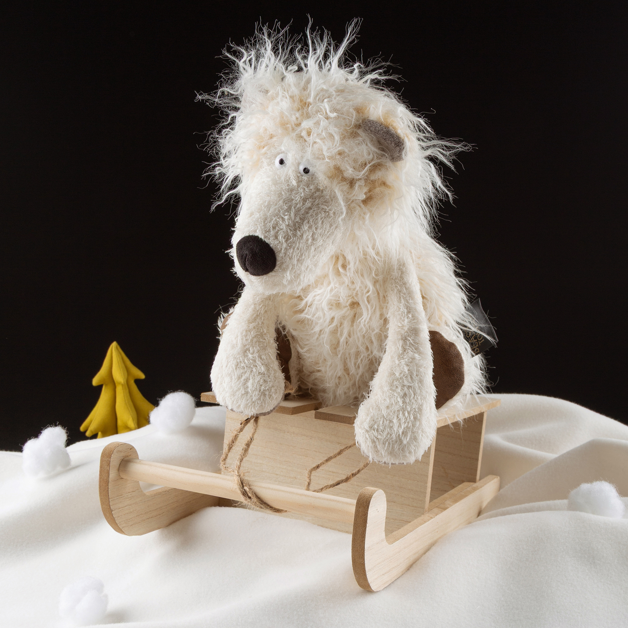 Soft toy polar bear Iky Piky, Beasts collection