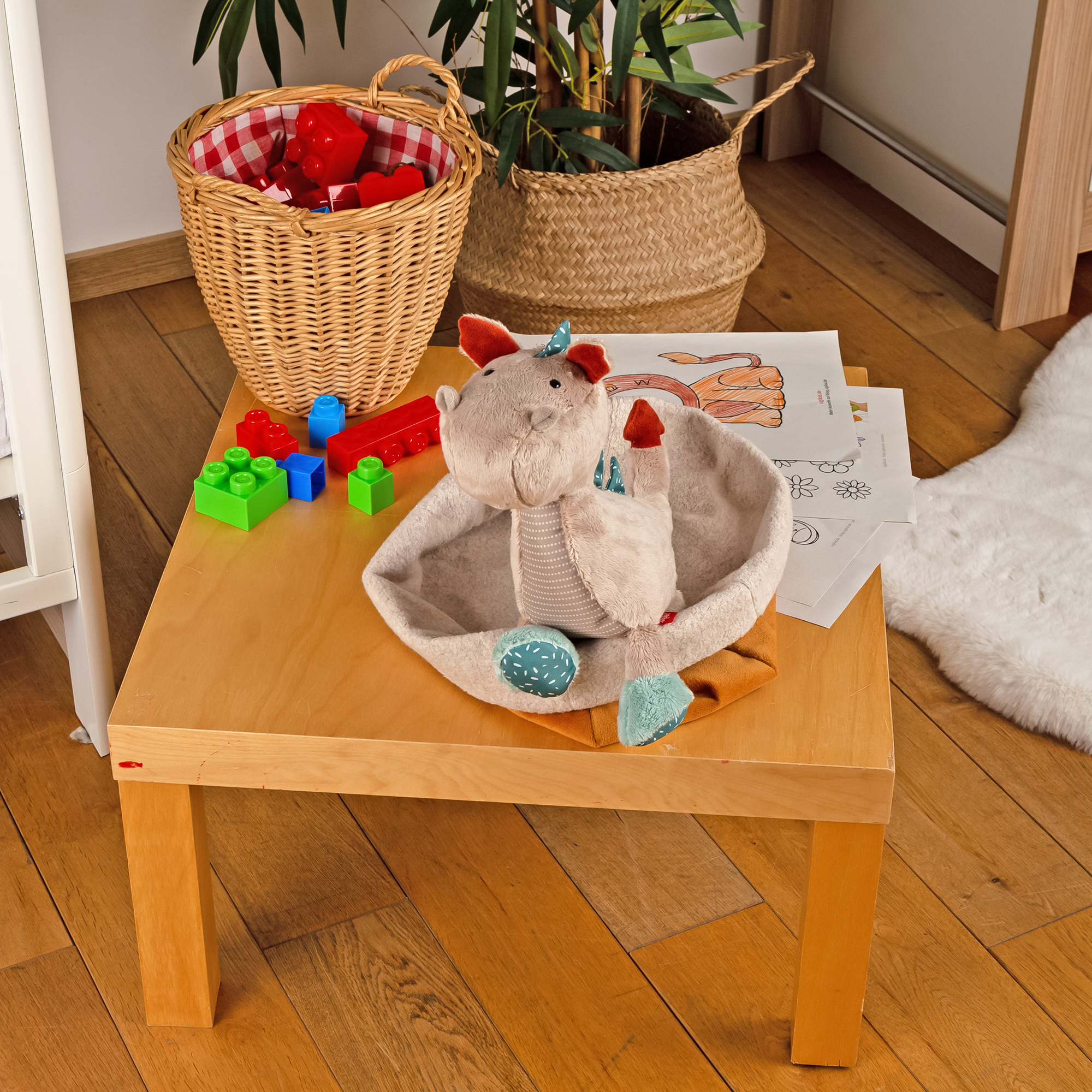 Kuscheltier Drache, Patchwork Sweety Kuscheltier Drache, Patchwork Sweety