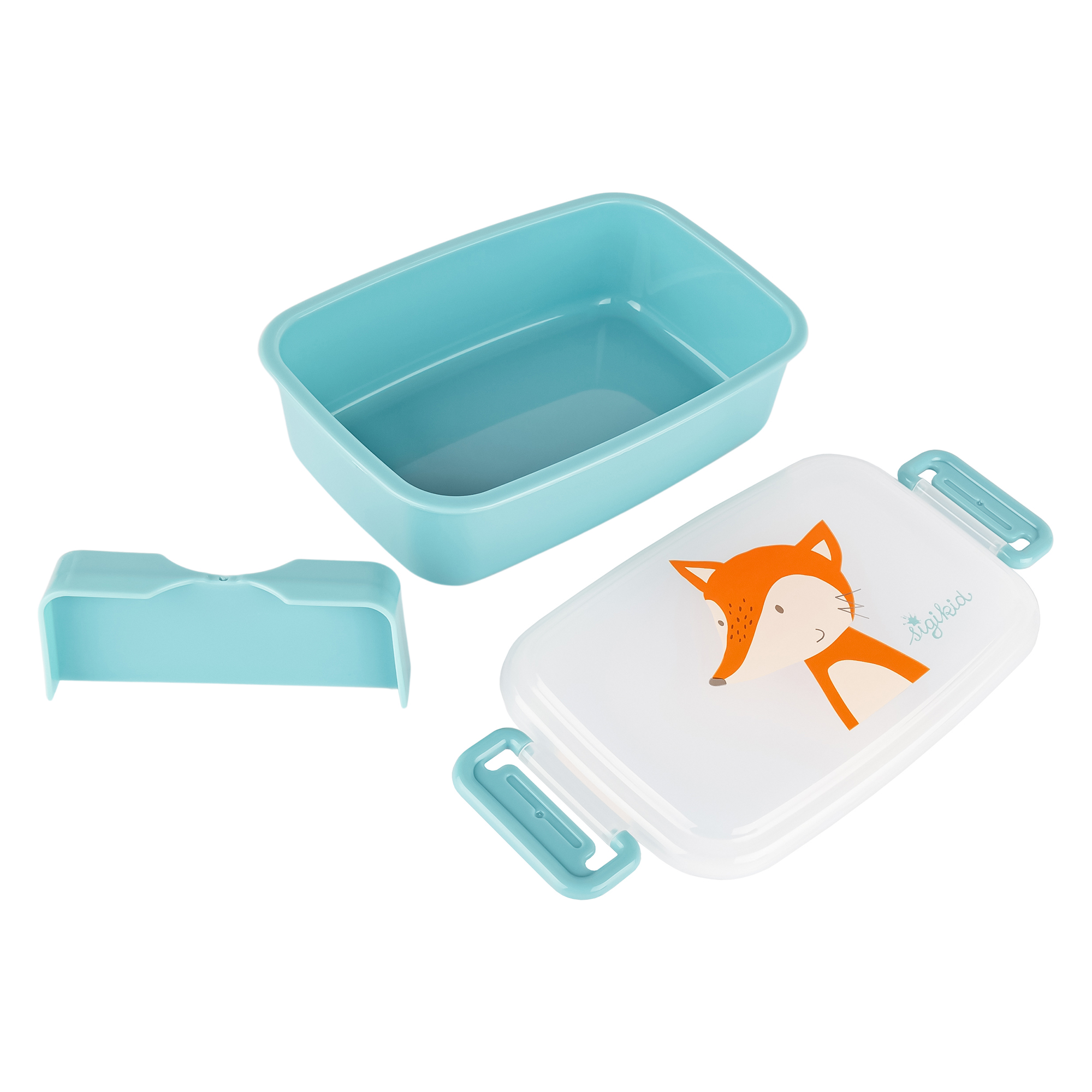Kinder Set 250ml Edelstahl Trinkflasche und Brotbox, Fuchs
