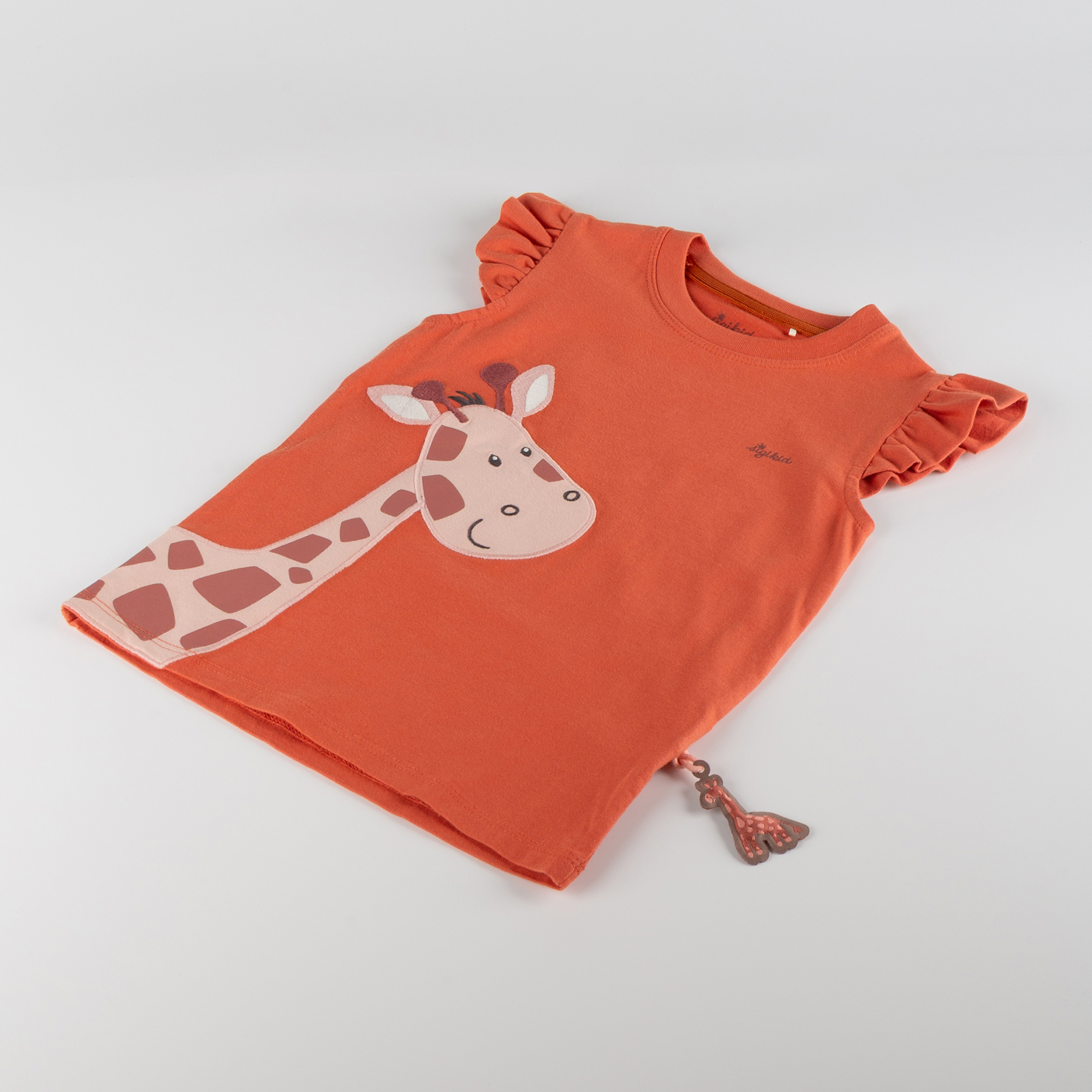 Kinder T-Shirt Giraffe, orange