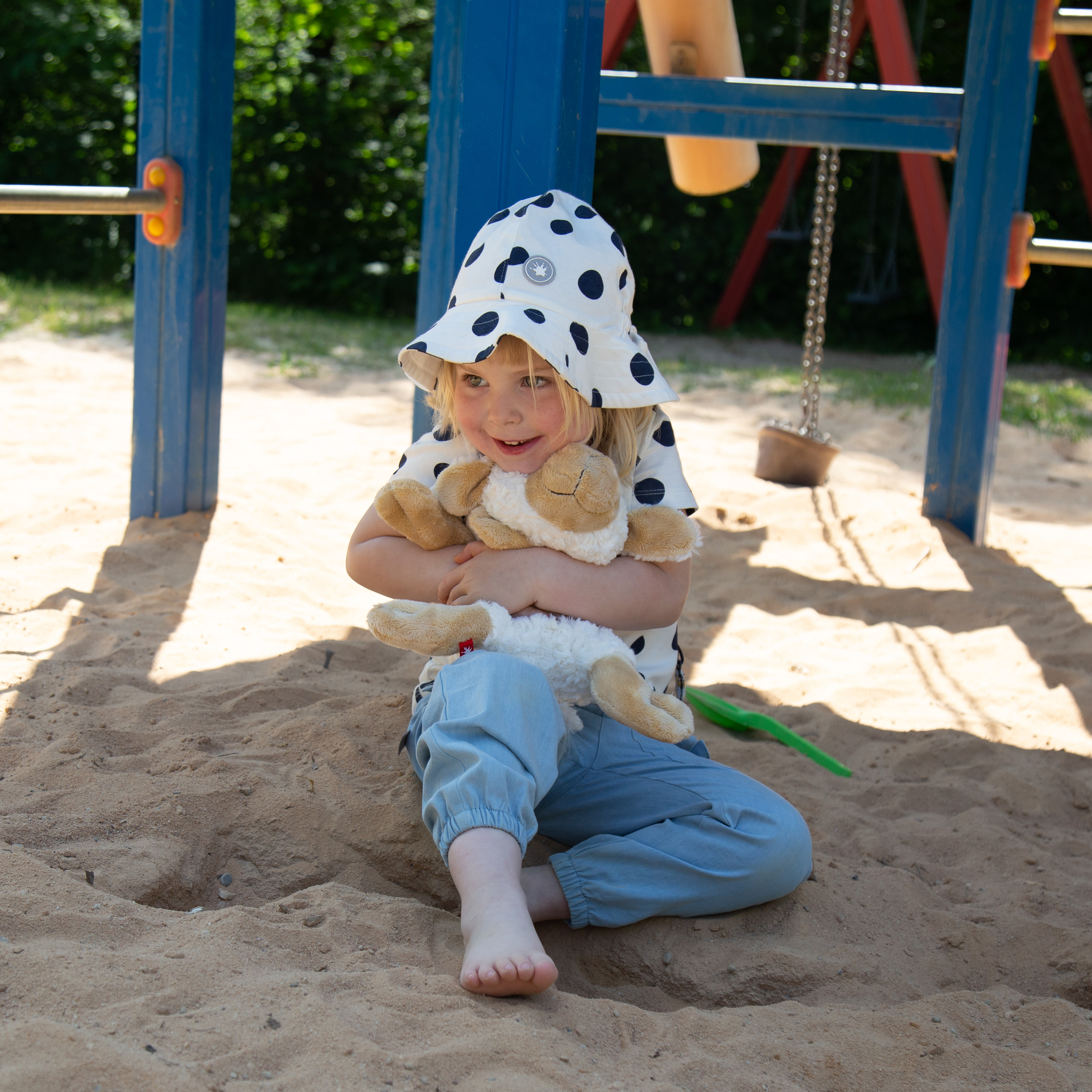 Sommer Kinder Jeans mit Beinbündchen Sommer Kinder Jeans mit Beinbündchen