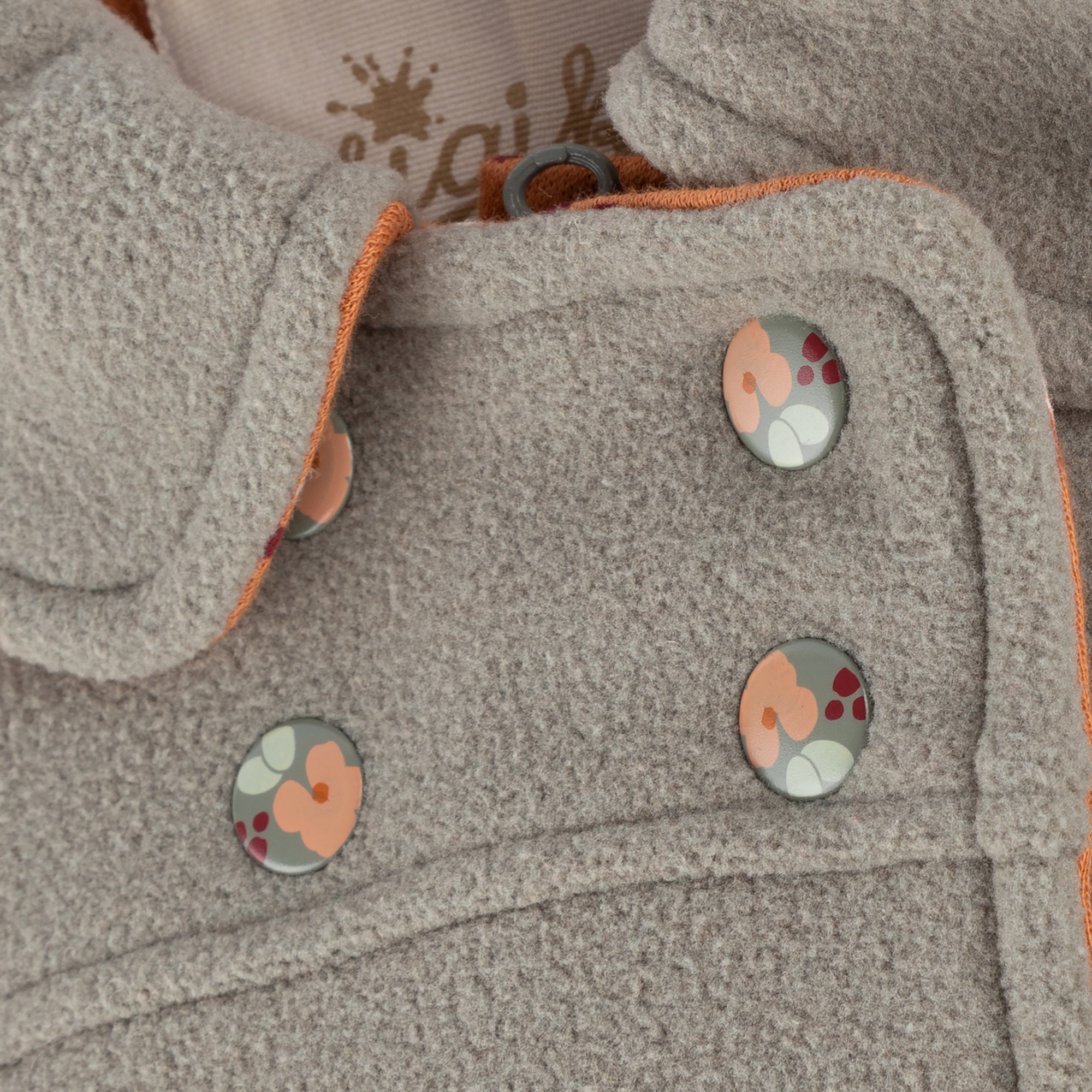 Collared baby fleece jacket pastel green, lined Collared baby fleece jacket pastel green, lined