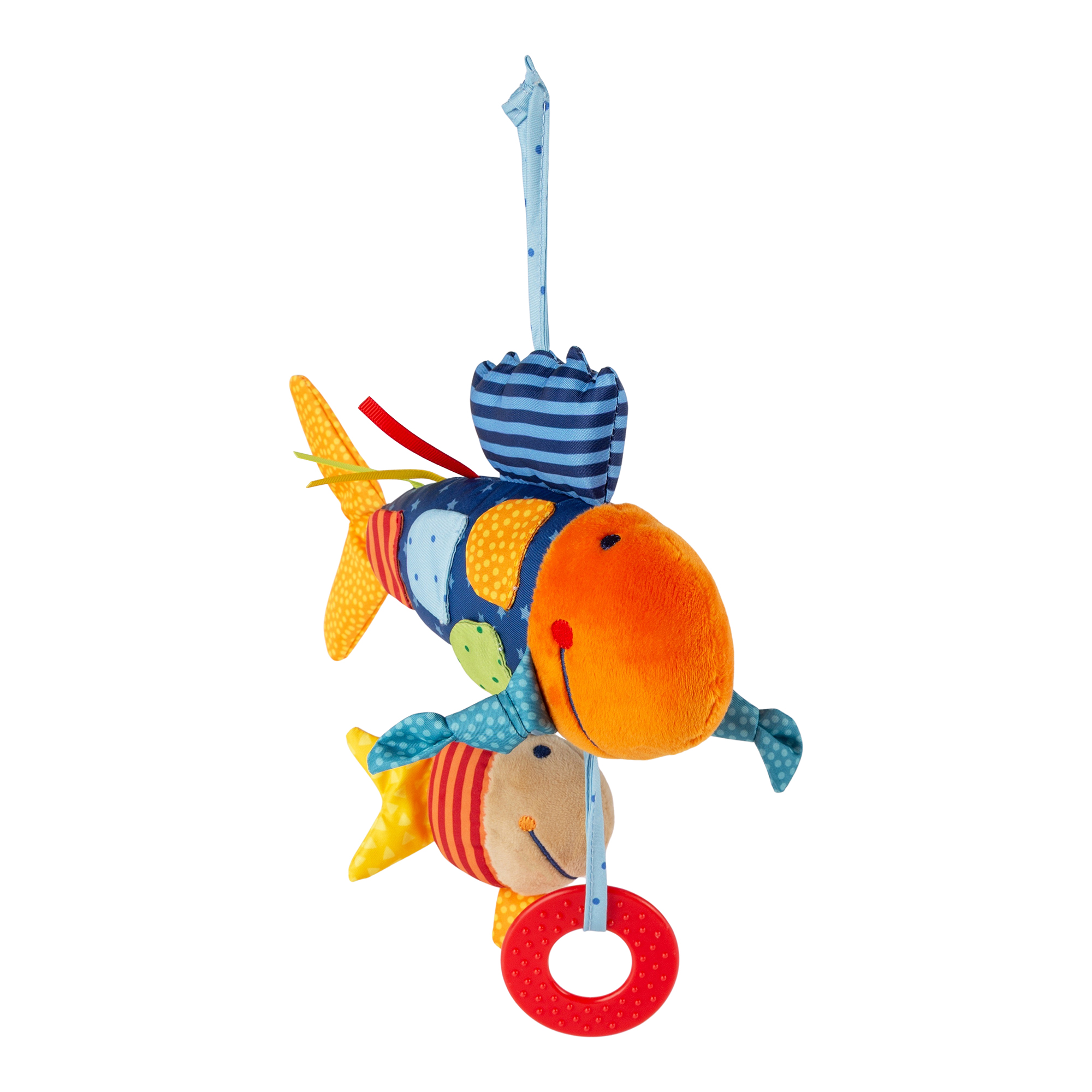 Baby activity soft toy fish, vibrating rattle