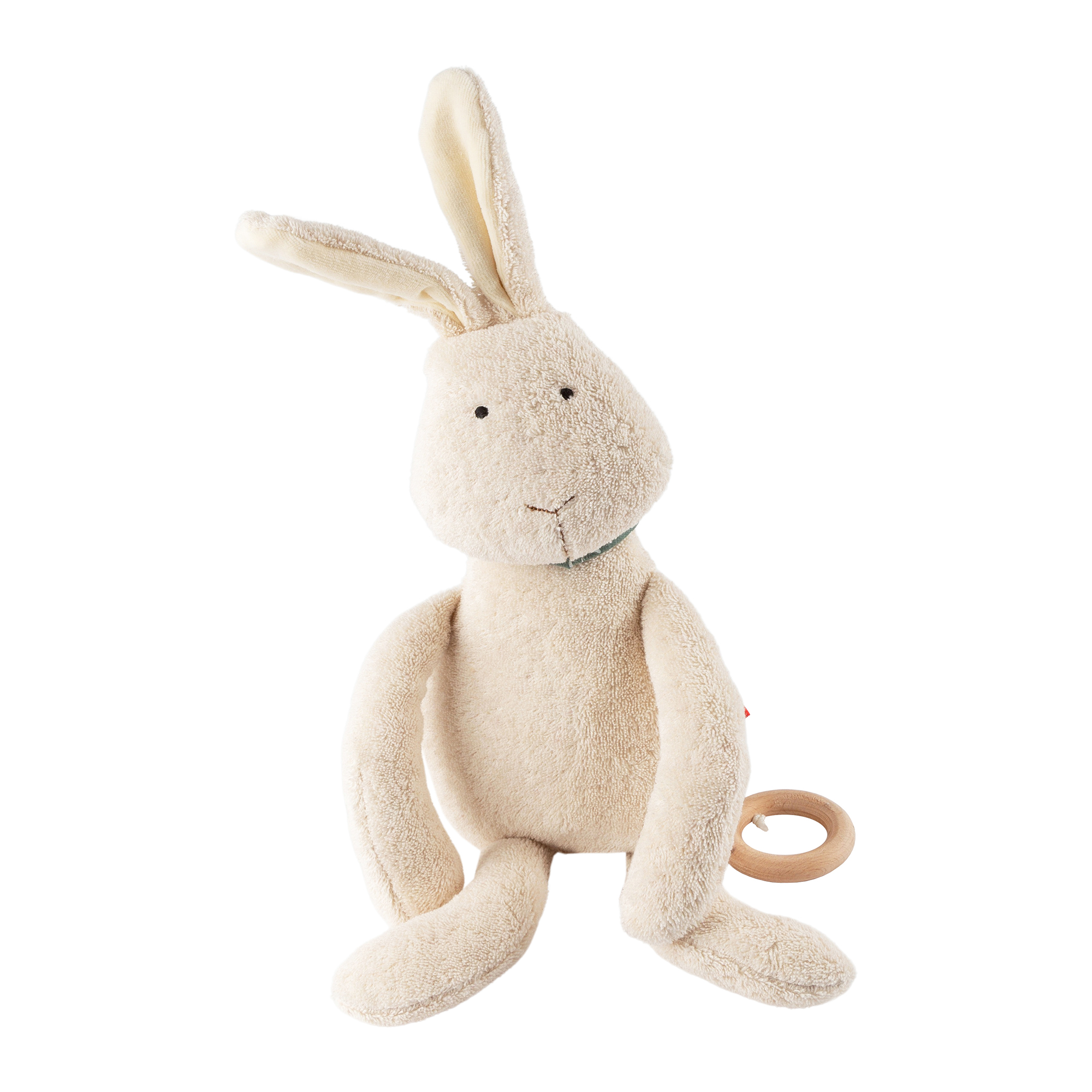 Mom's musical soft toy bunny Mamilodie, écru, for pregnancy