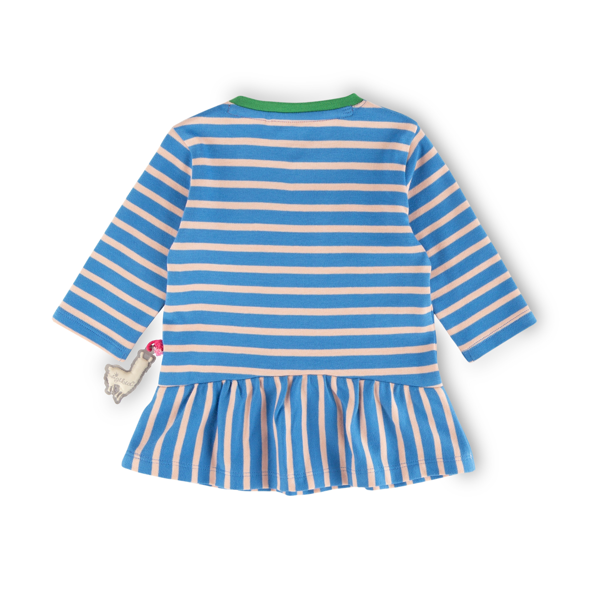 Baby Kleid Crazy Lama, blau gestreift Baby Kleid Crazy Lama, blau gestreift