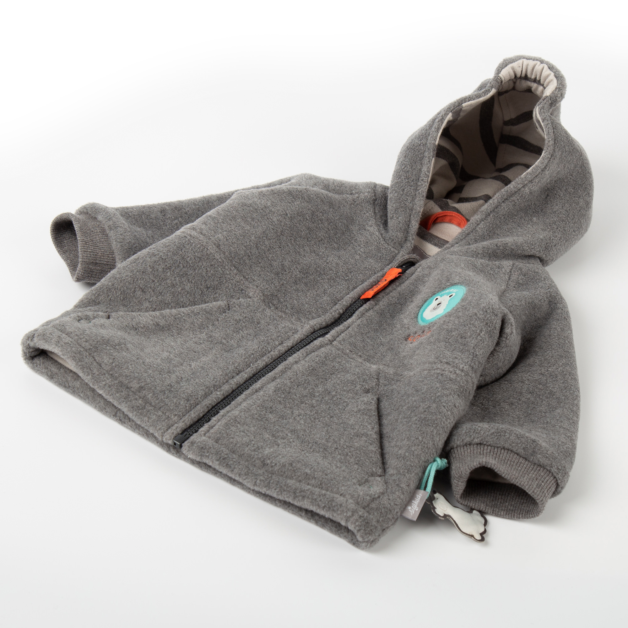 Baby Fleecejacke Eisbär, grau Baby Fleecejacke Eisbär, grau