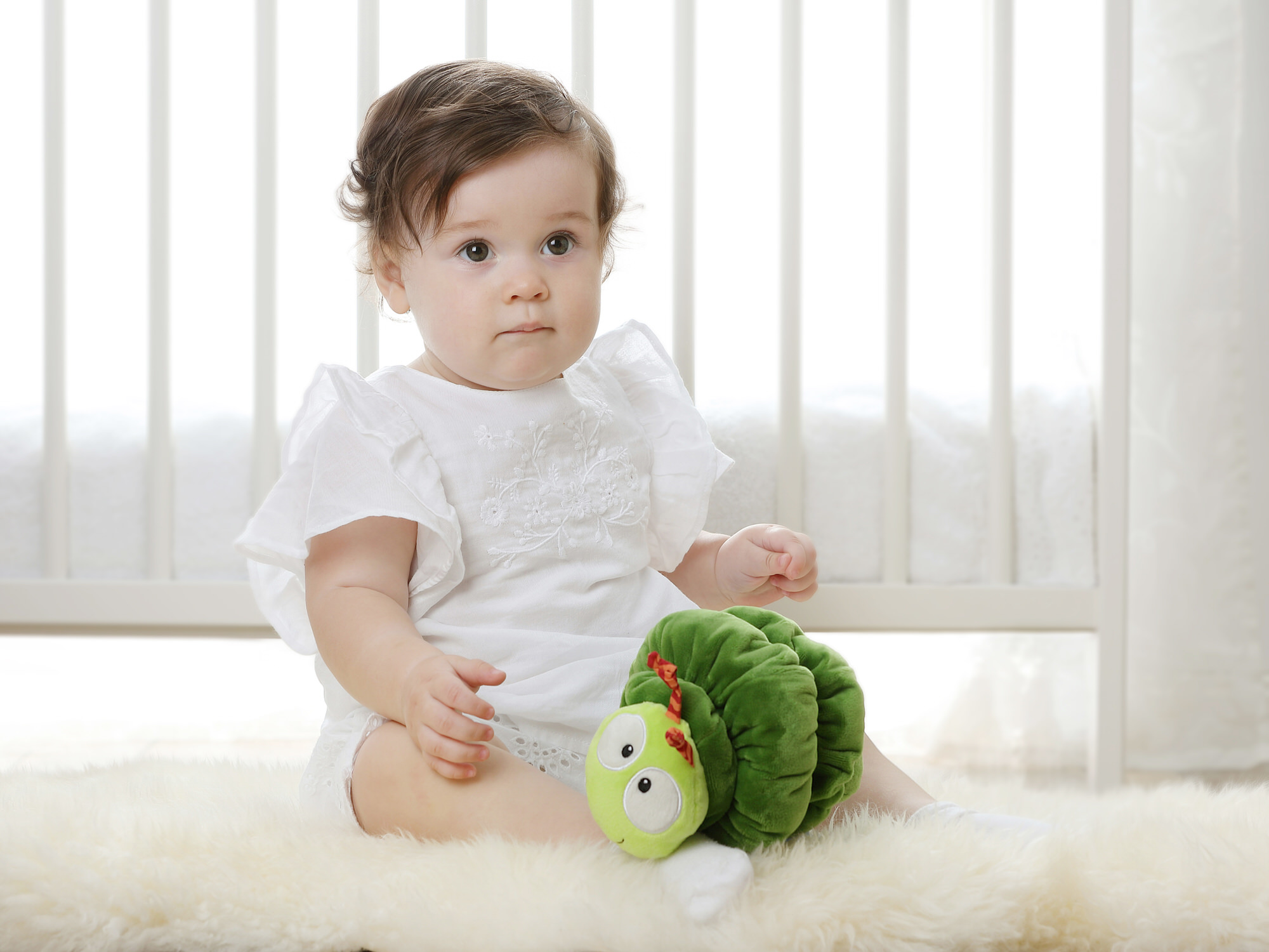 Vibrating plush caterpillar