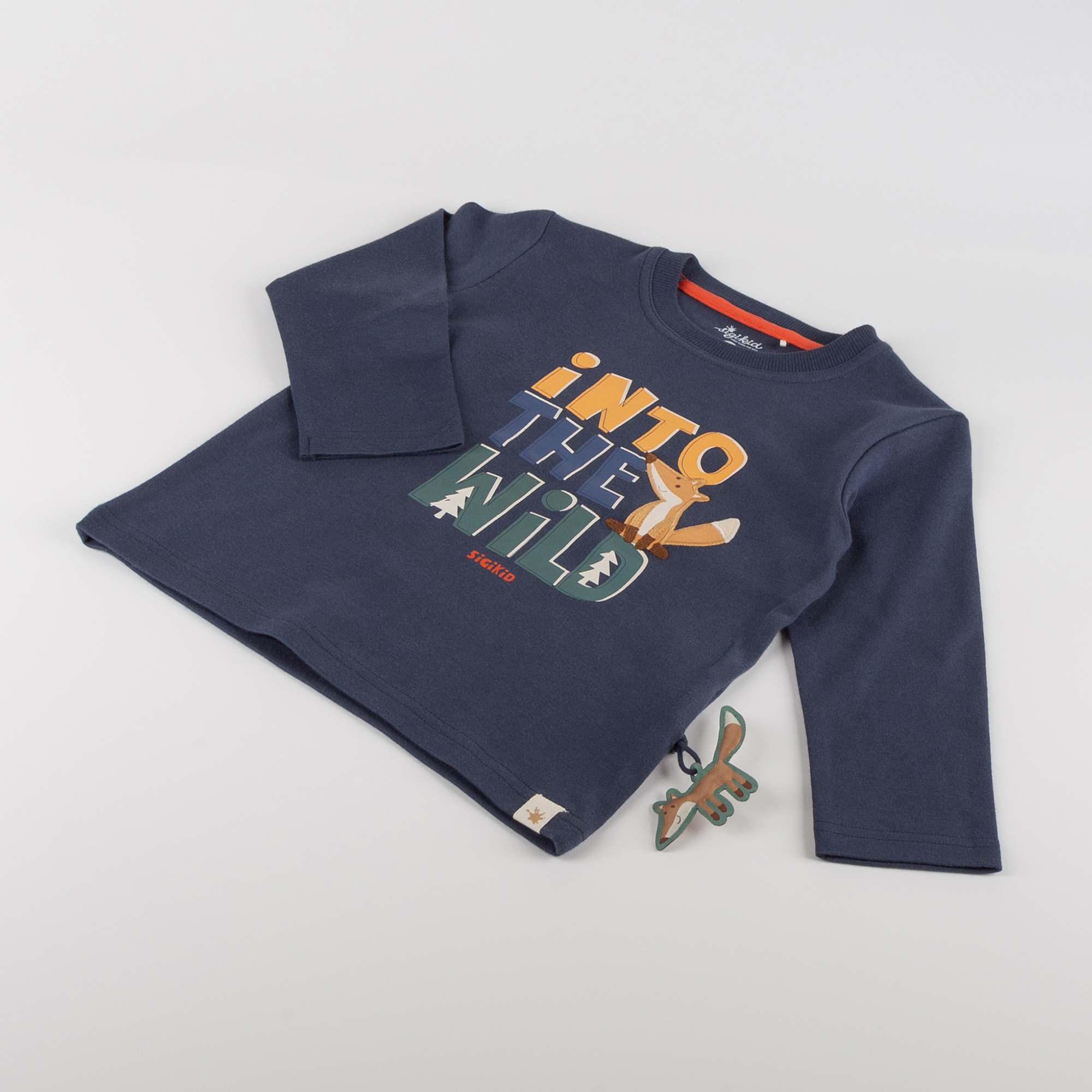 Children's long sleeve Tee Wild Fox, dark blue