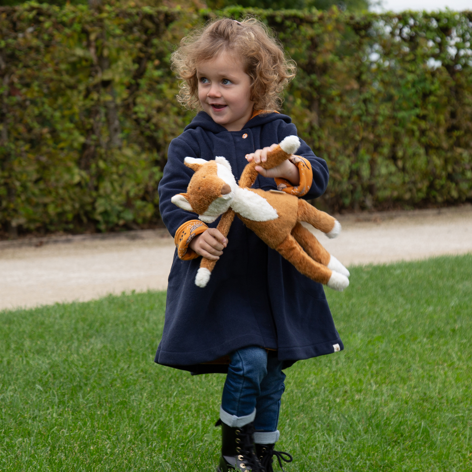 Pure and natural: organic soft toy fox