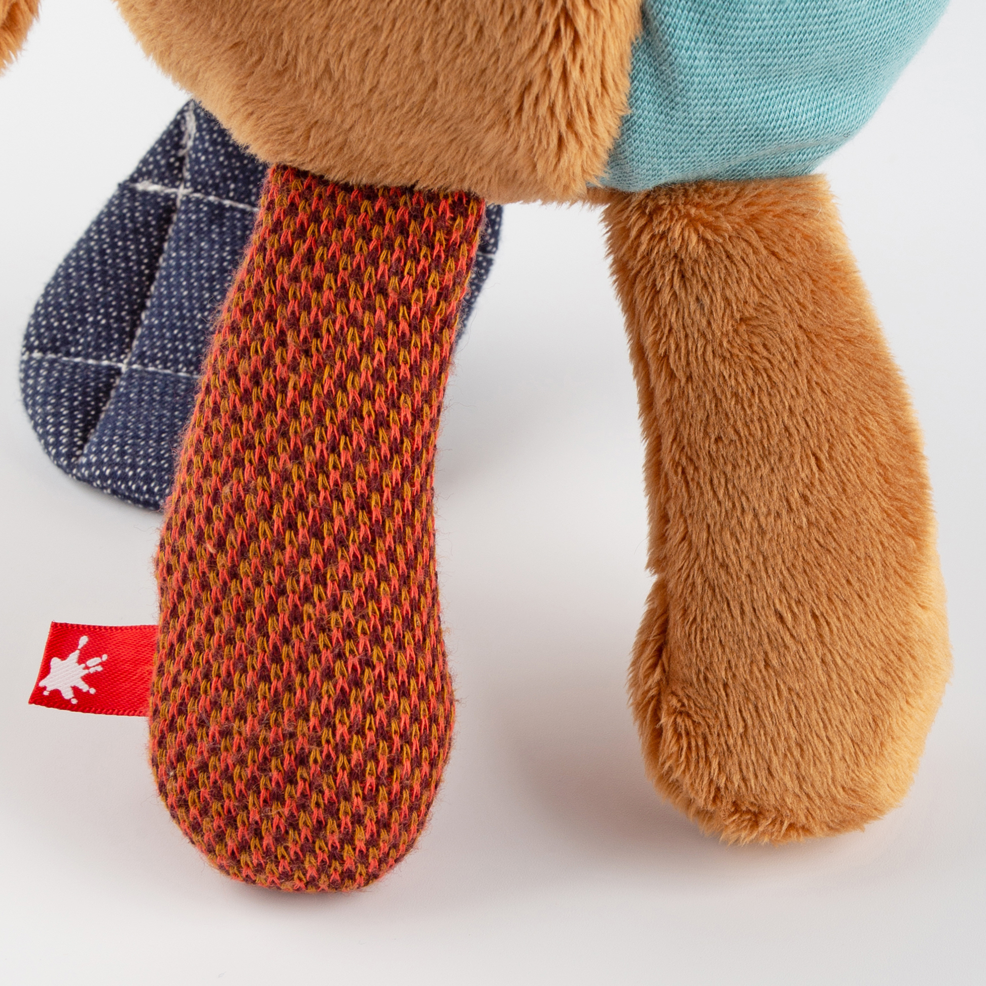 Kuscheltier Biber mit kleiner Tasche, Patchwork Sweety Kuscheltier Biber mit kleiner Tasche, Patchwork Sweety