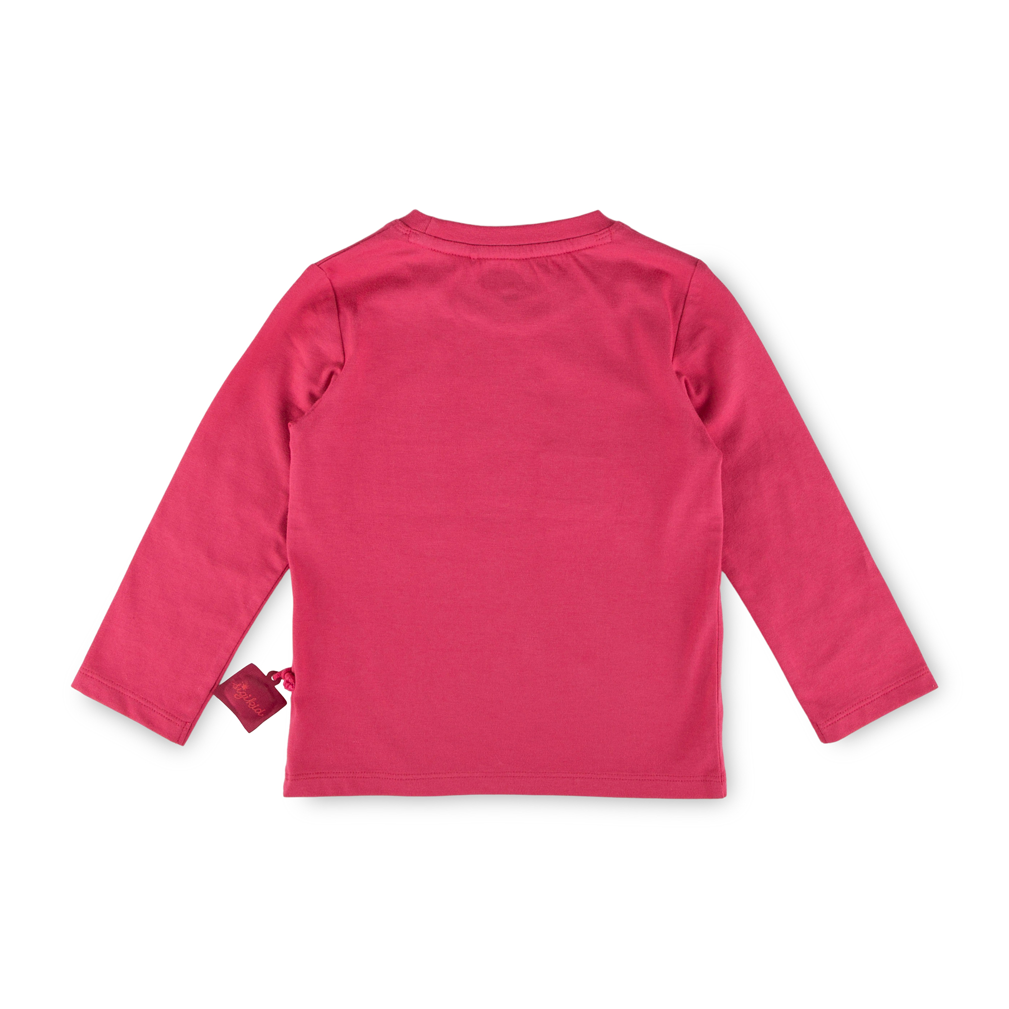 Kinder Langarmshirt Bär Fancy Forest Print, pink