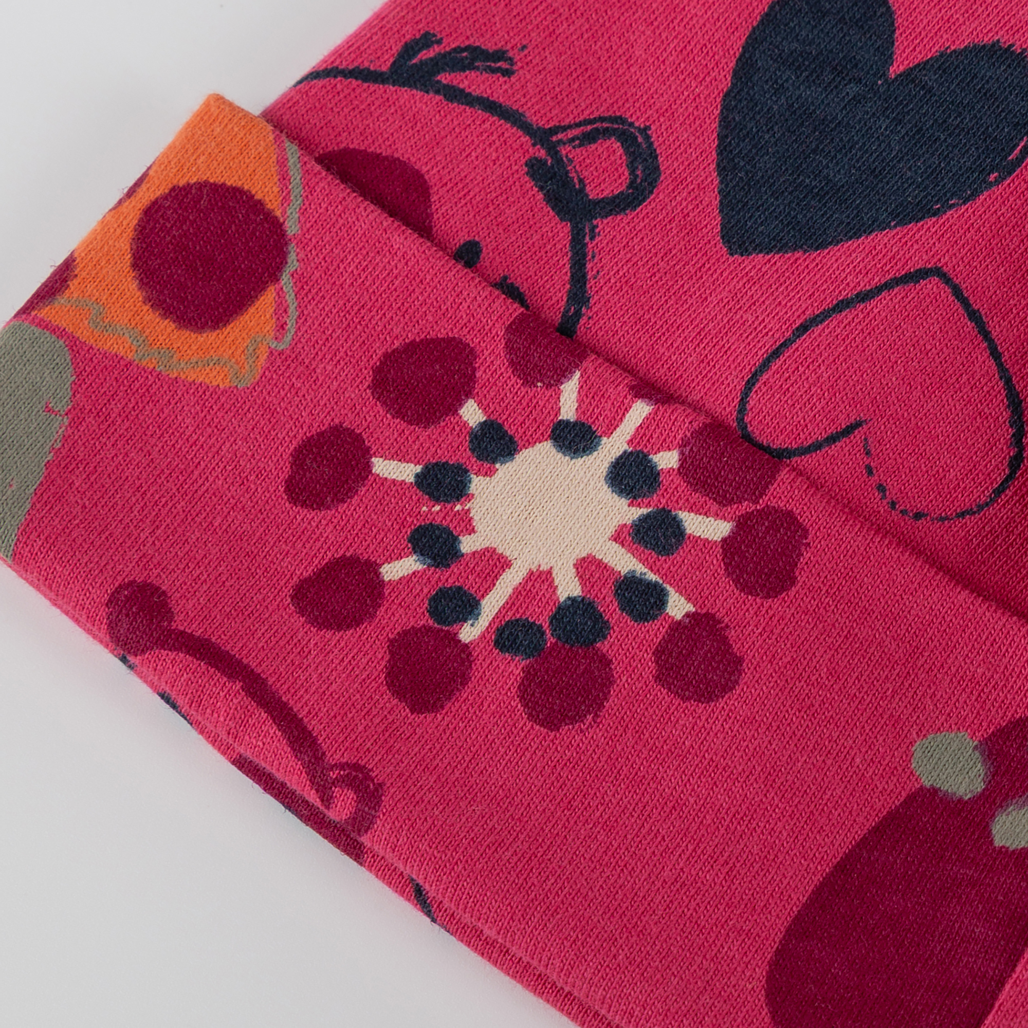 Kinder Mütze Bär Fancy Forest Print, pink
