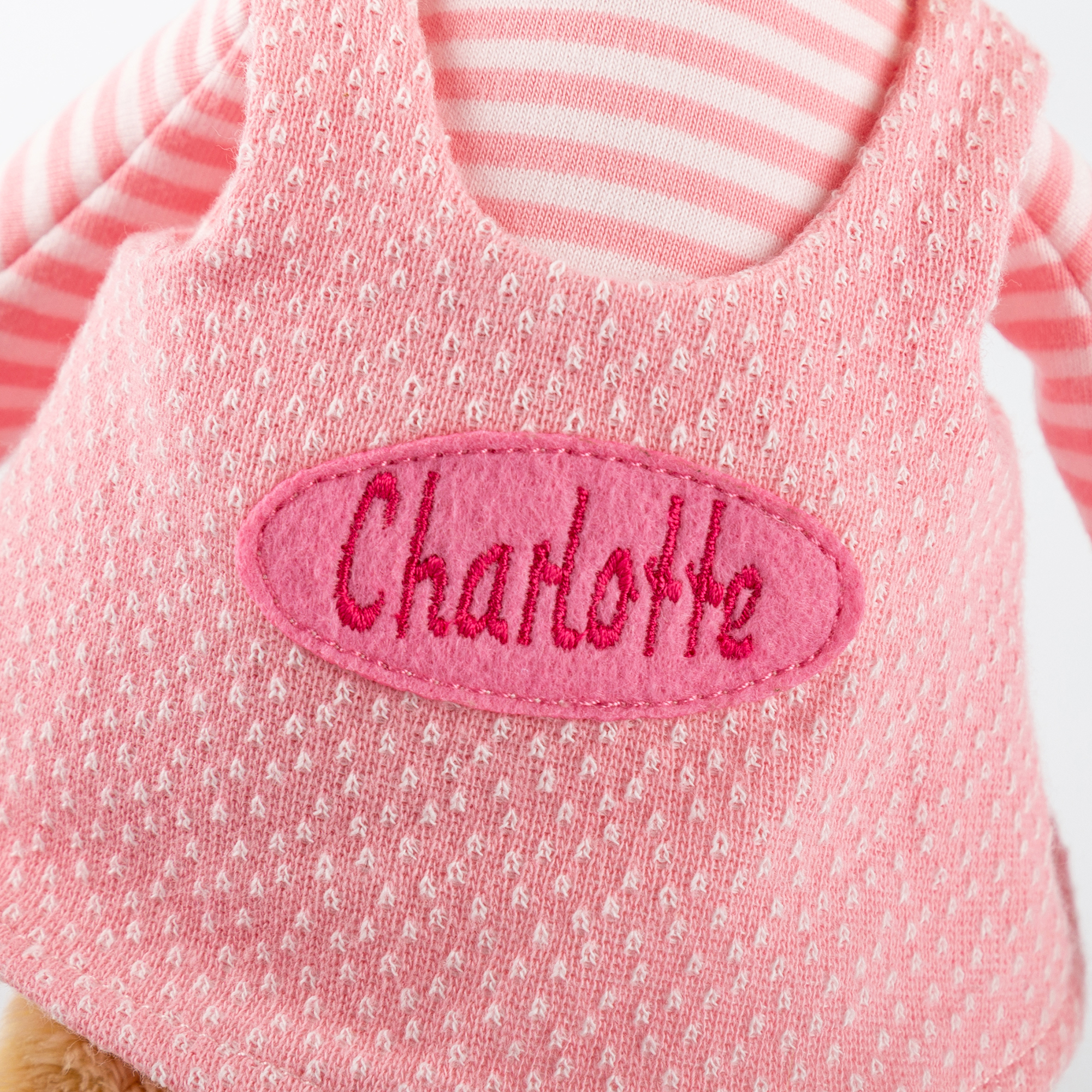 Kuscheltier Namensspielfigur Hase rosa Kuscheltier Namensspielfigur Hase rosa