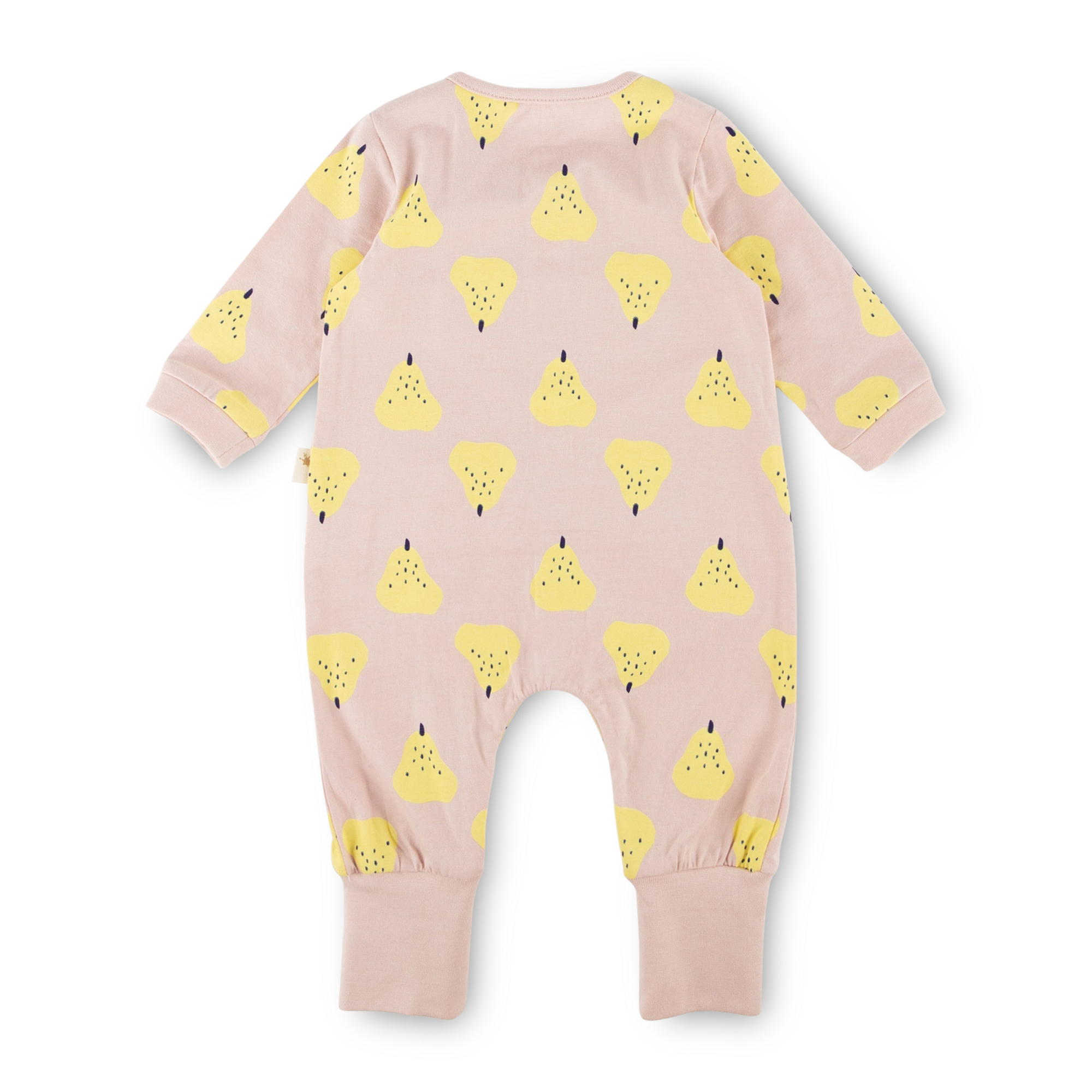 Weicher Baby Schlaf Overall Birnenprint, pastellblau/hellrosa Weicher Baby Schlaf Overall Birnenprint, pastellblau/hellrosa