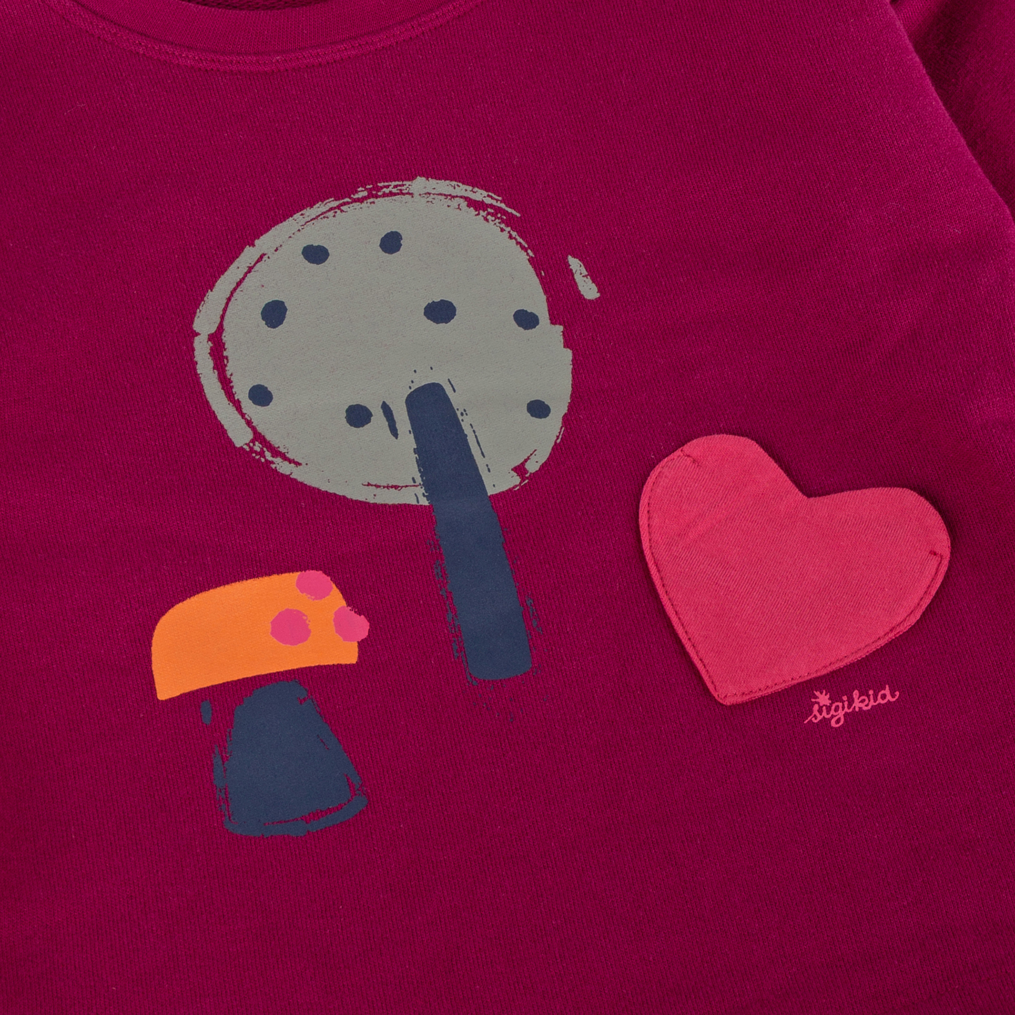 Kinder Sweatshirt Bär Fancy Forest, dunkelpink