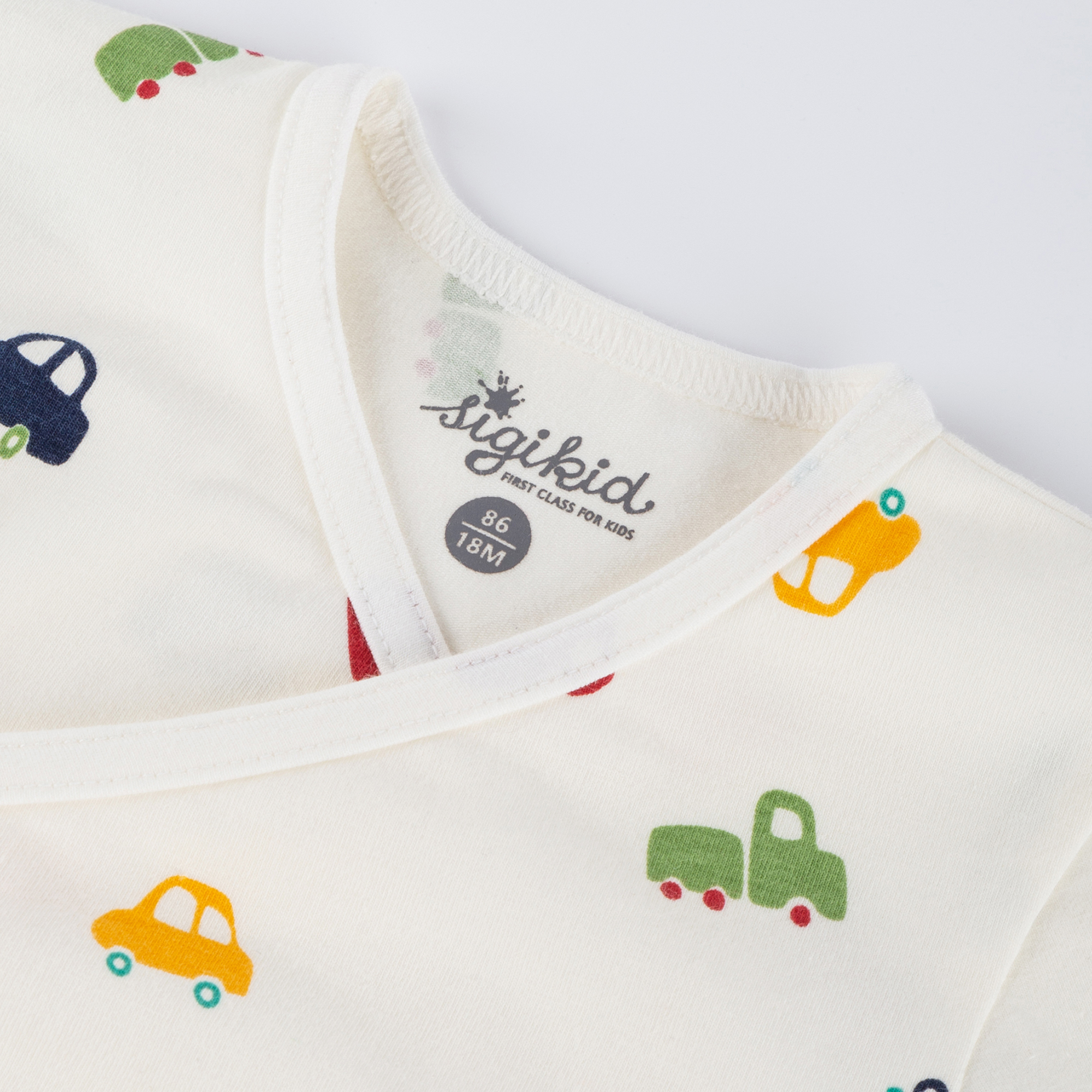 Kurzarm Baby Body, Auto Print Kurzarm Baby Body, Auto Print