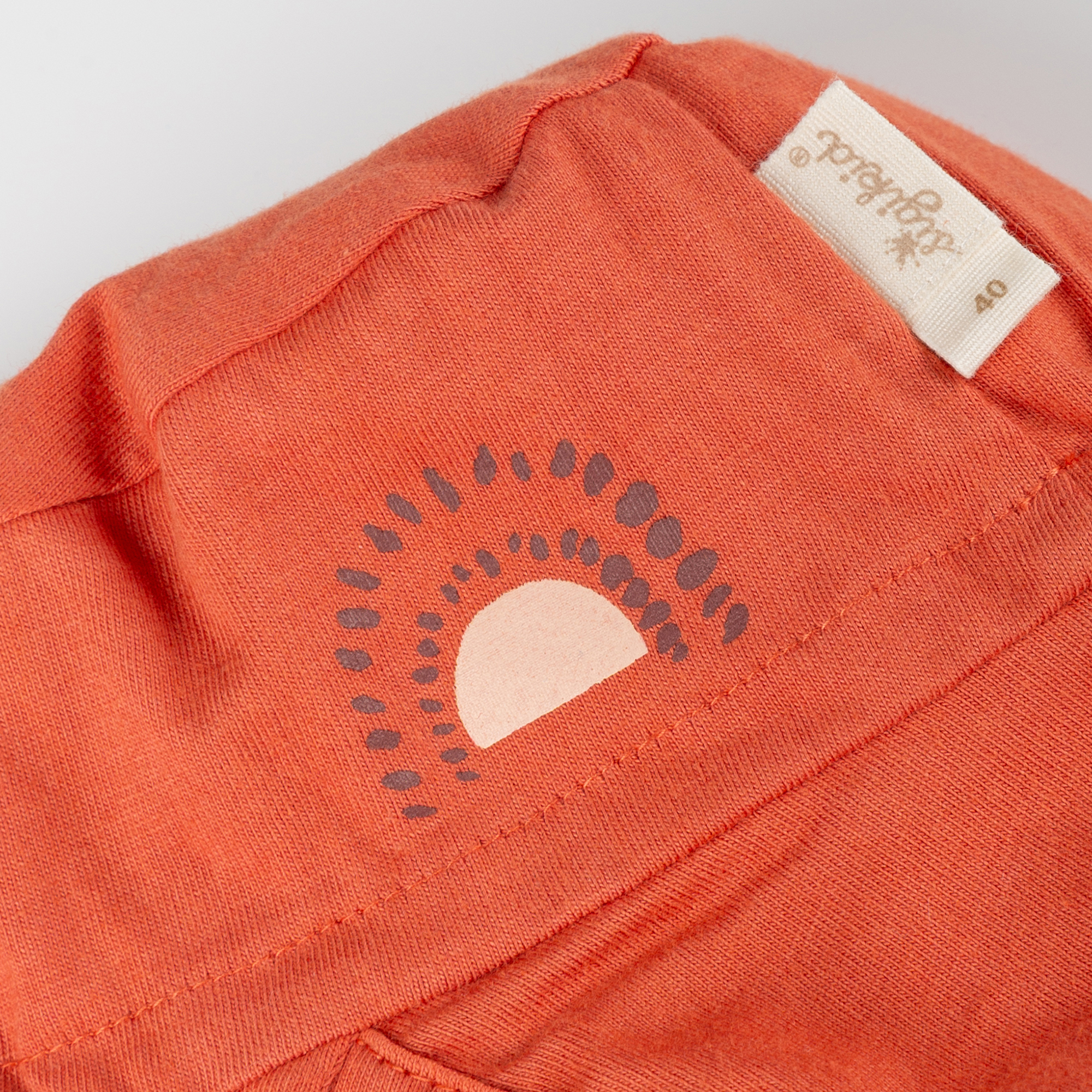 Baby Sonnenhut mit Nackenschutz, orange