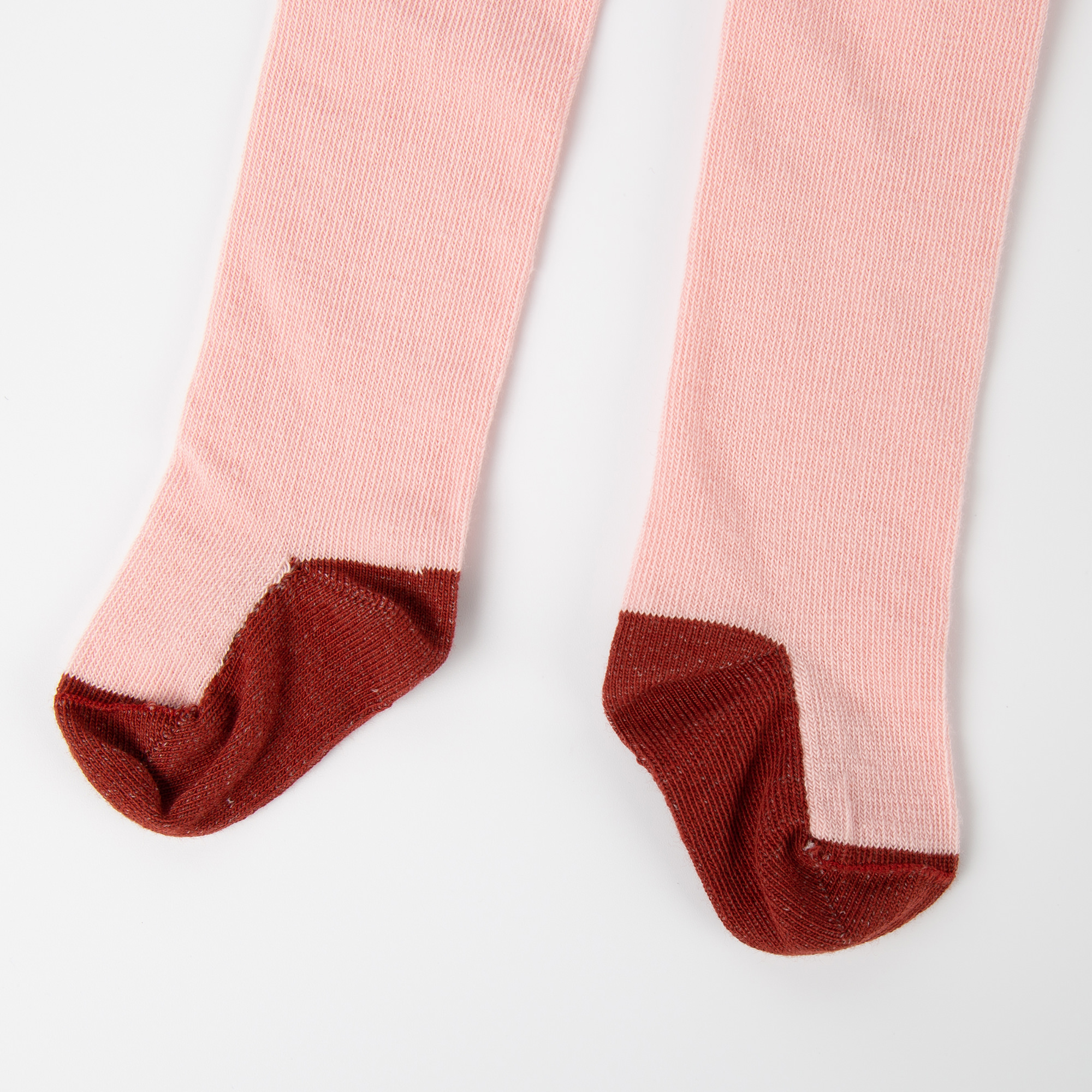 2 pair set baby tights pink/burgundy