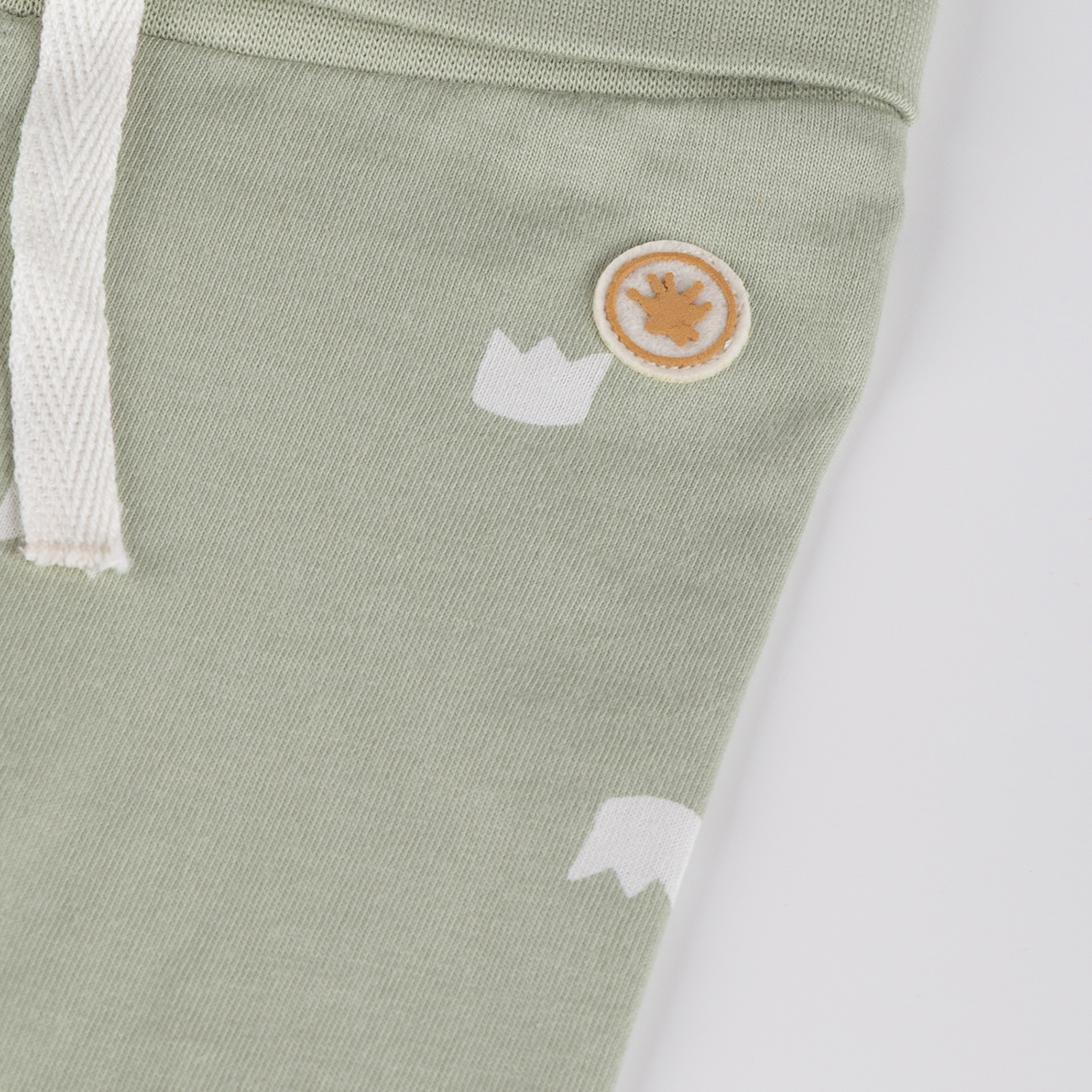 Newborn baby leggings, green