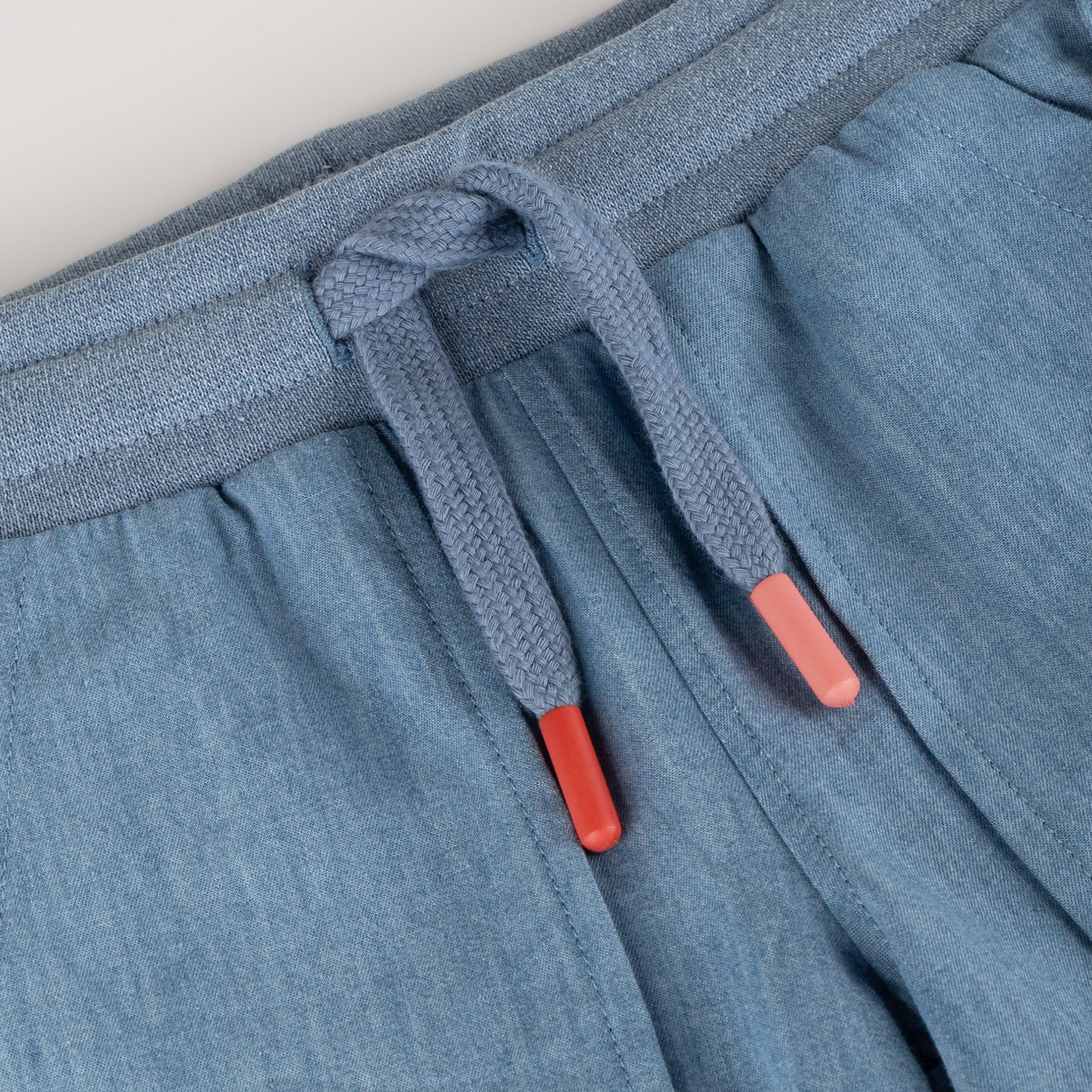 Kinder Chambray Hose Savanne, hellblau