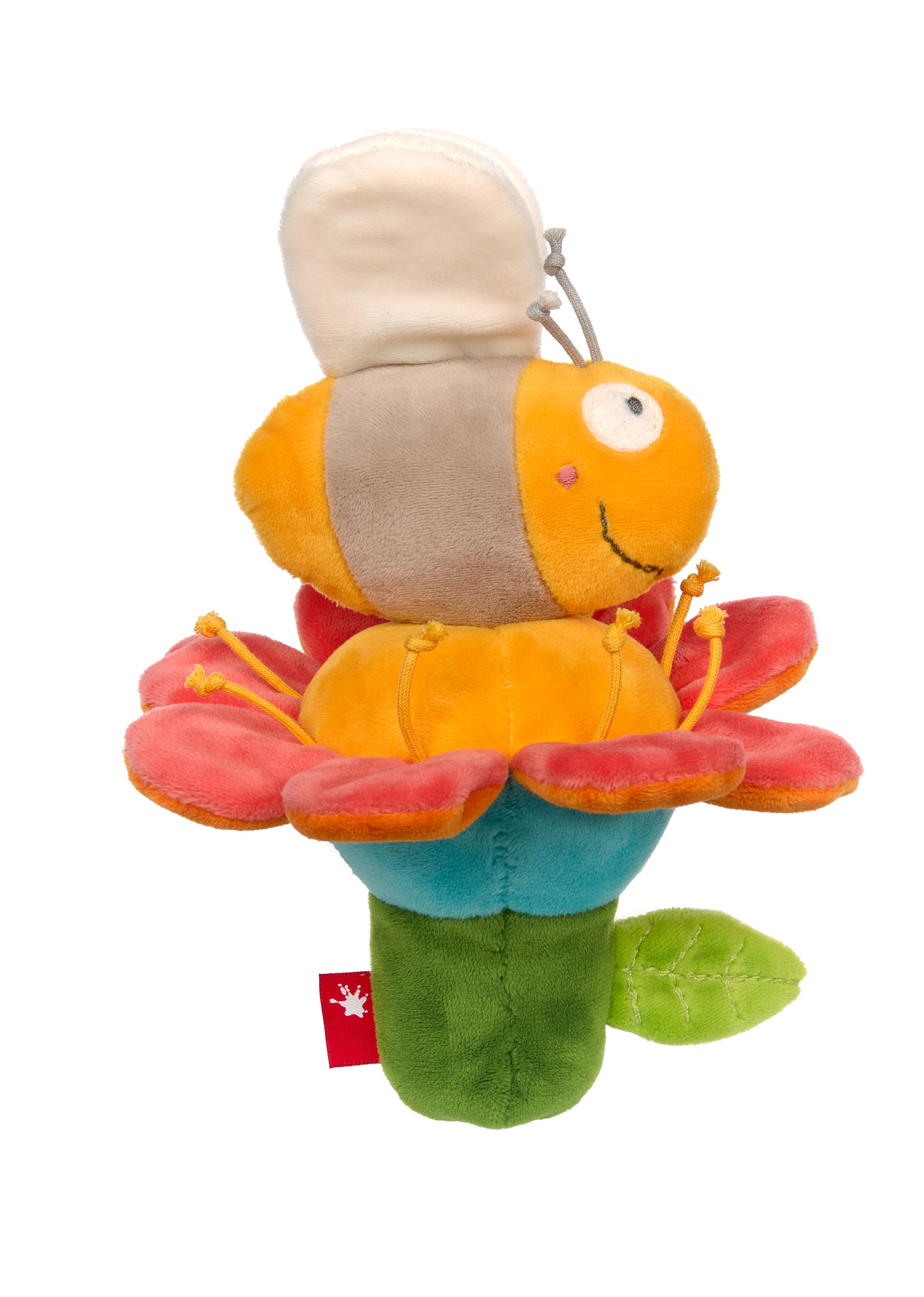 Babyrassel Blume und Biene