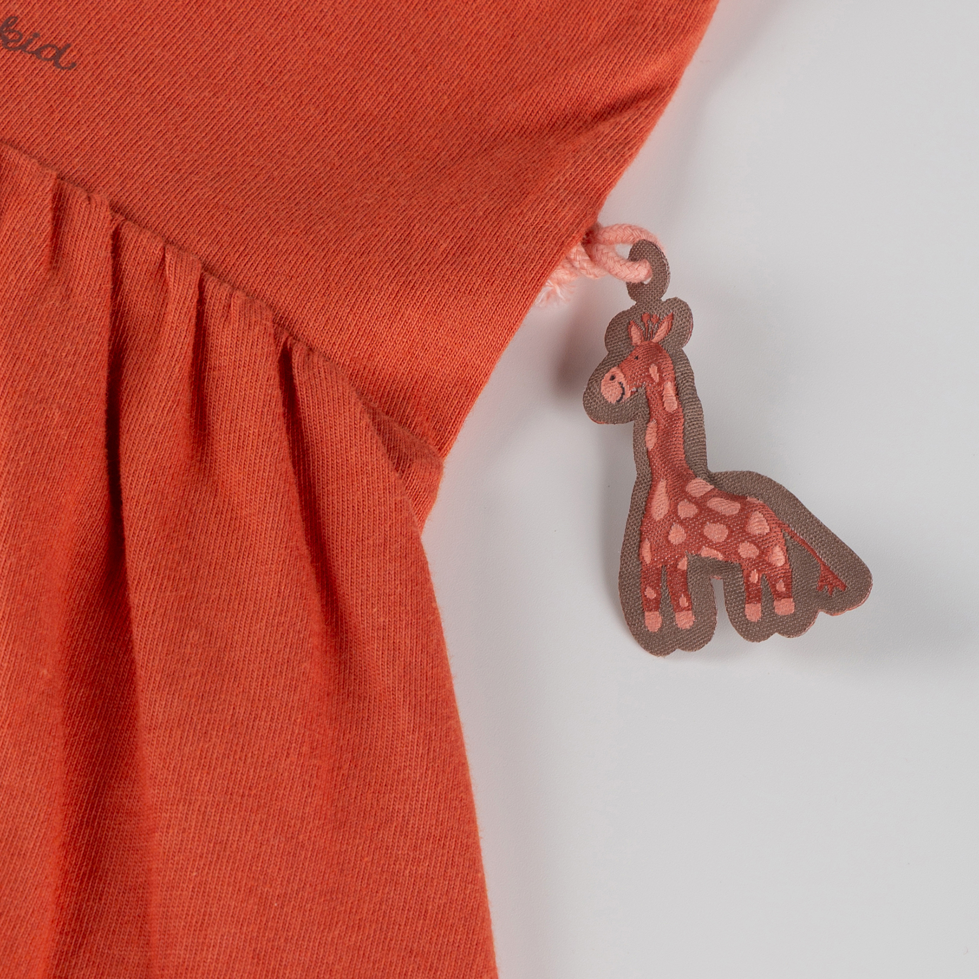 Baby Kleid Giraffe, orange