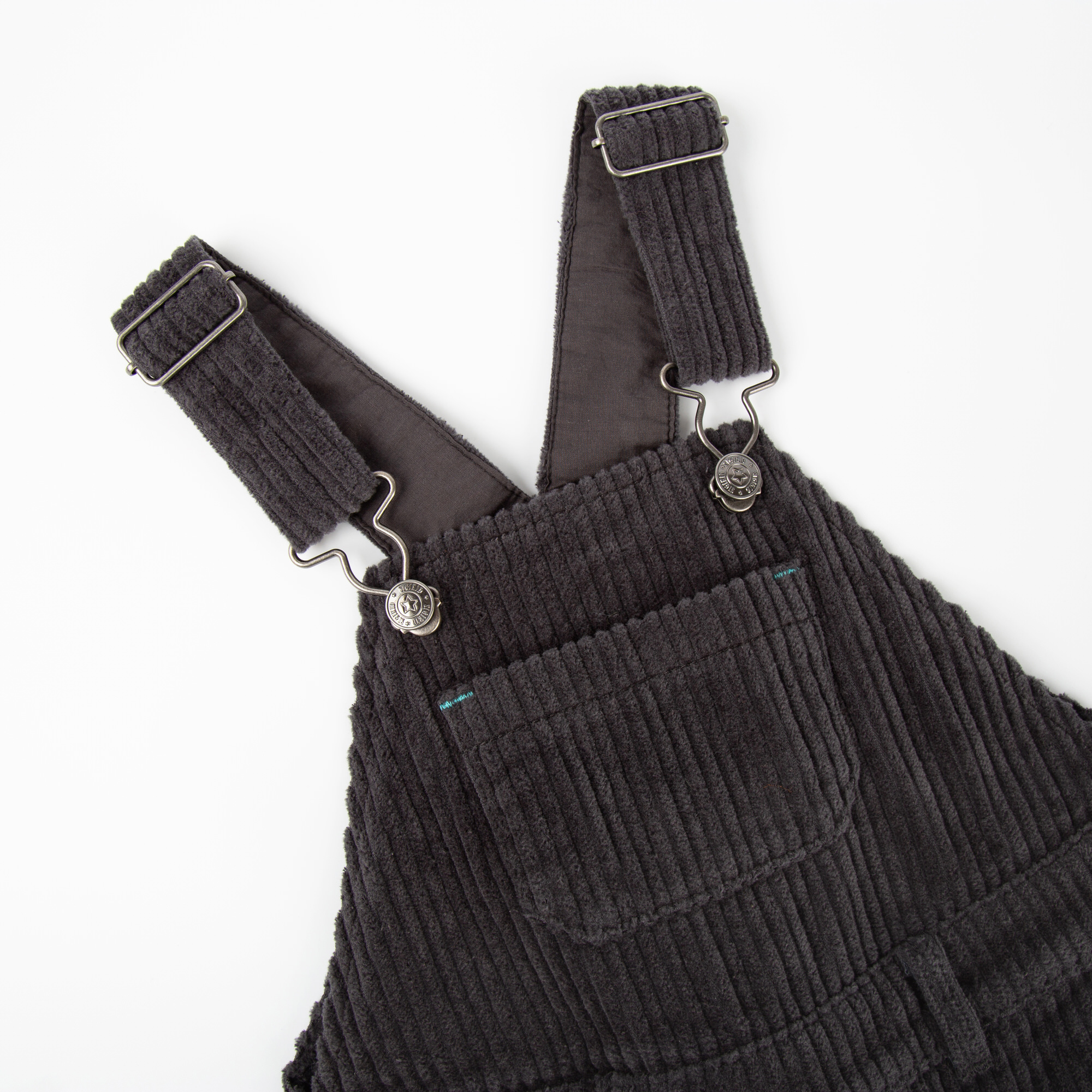 Dunkelgraue Kinder Latz-Cordhose Dunkelgraue Kinder Latz-Cordhose