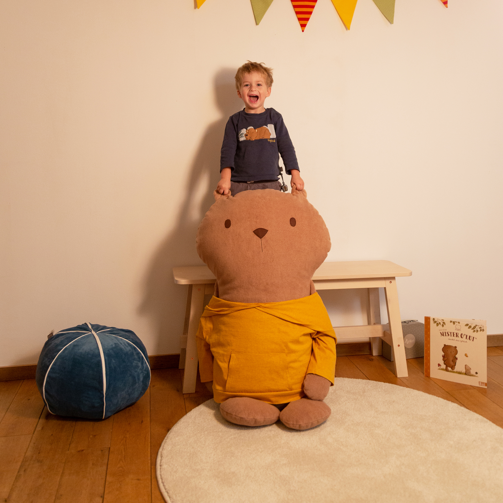 XXL Plüsch Biberbär Mister O'Lui 88 cm XXL Plüsch Biberbär Mister O'Lui 88 cm