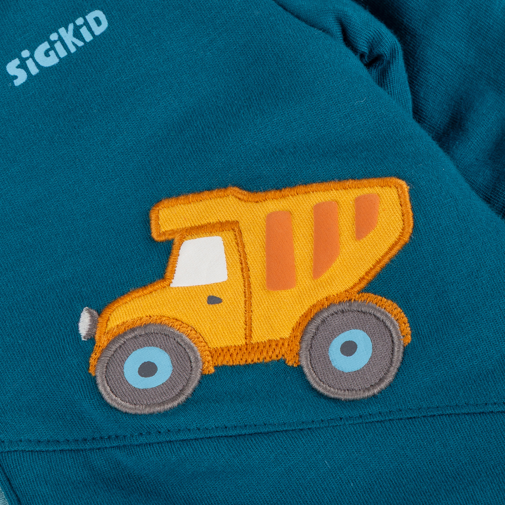 Baby Wendejacke Fahrzeuge, gestreift/uni grün