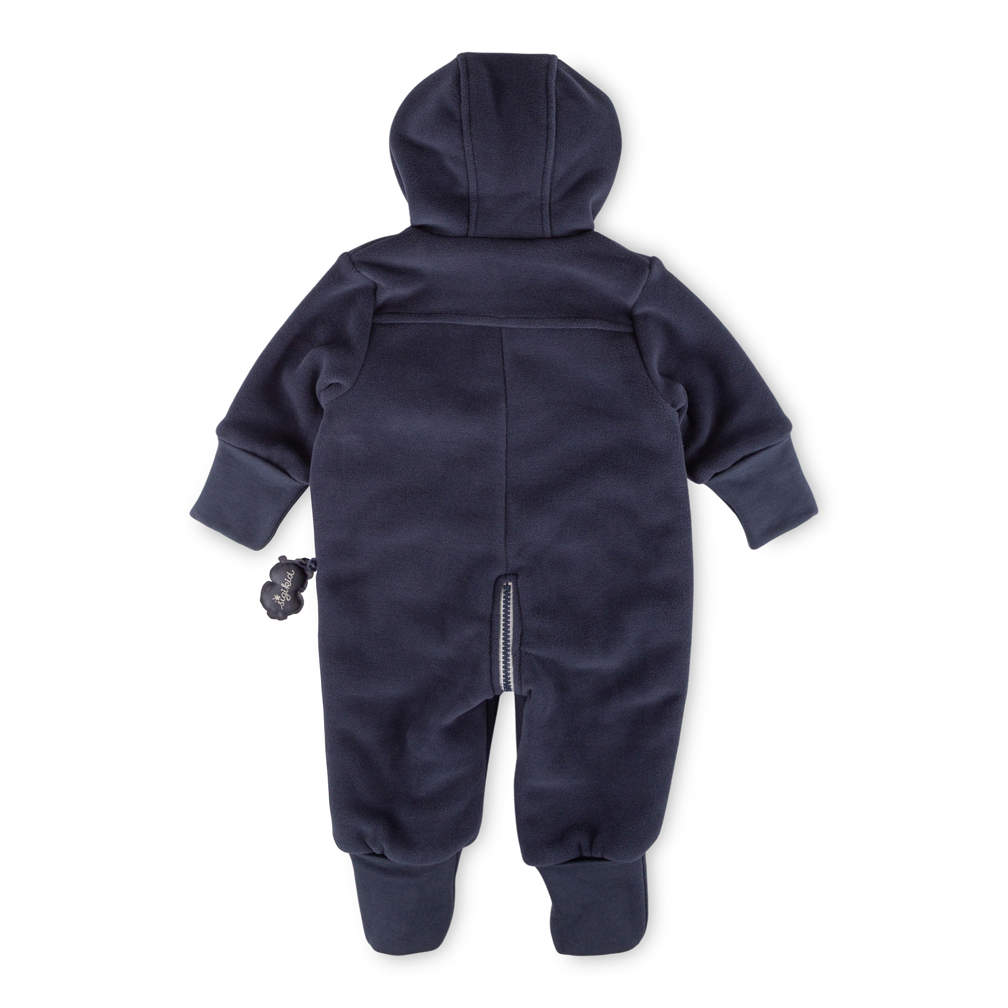 Baby fleece overall Owl, lined, foldable cuffs