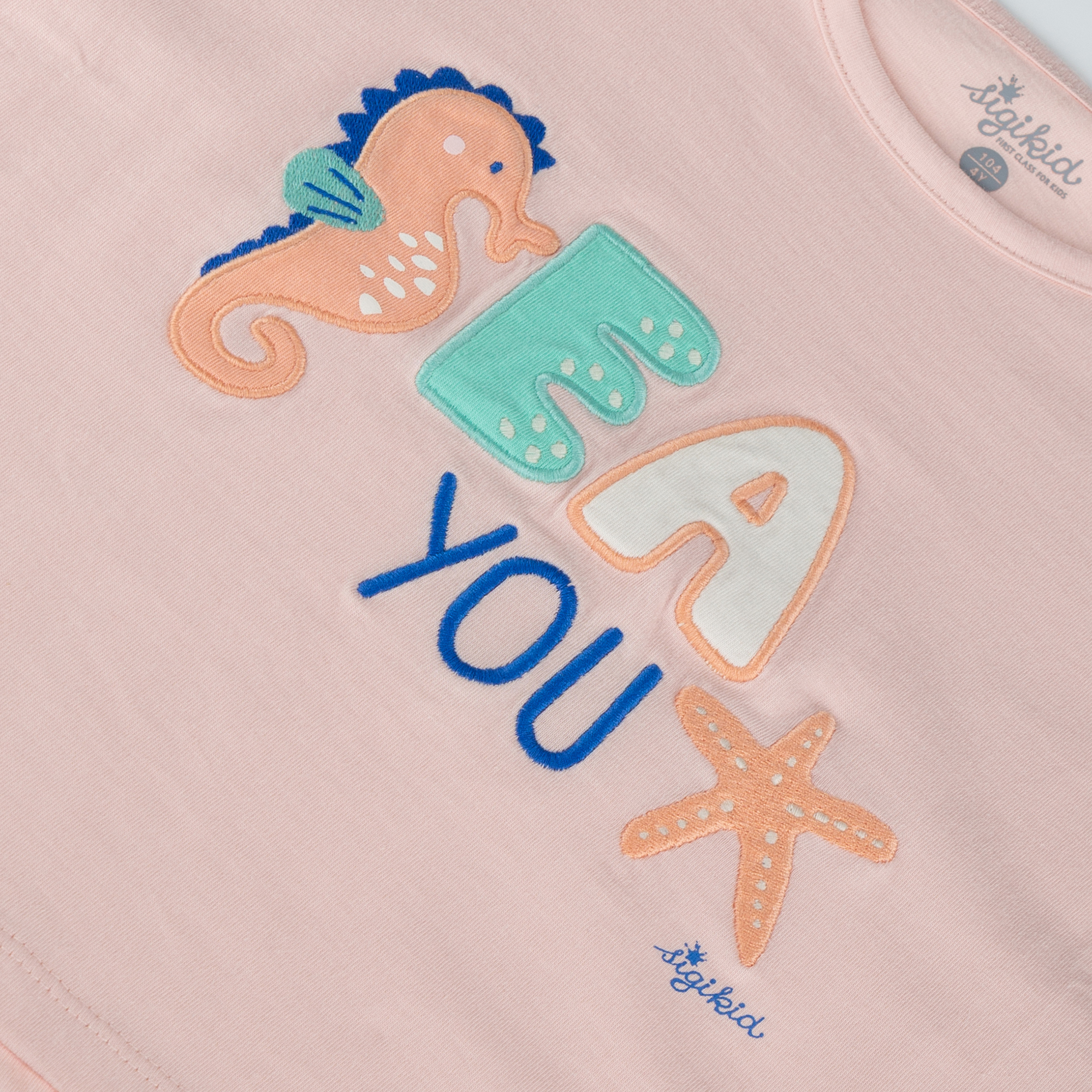 Kinder T-Shirt Seepferdchen, rosa