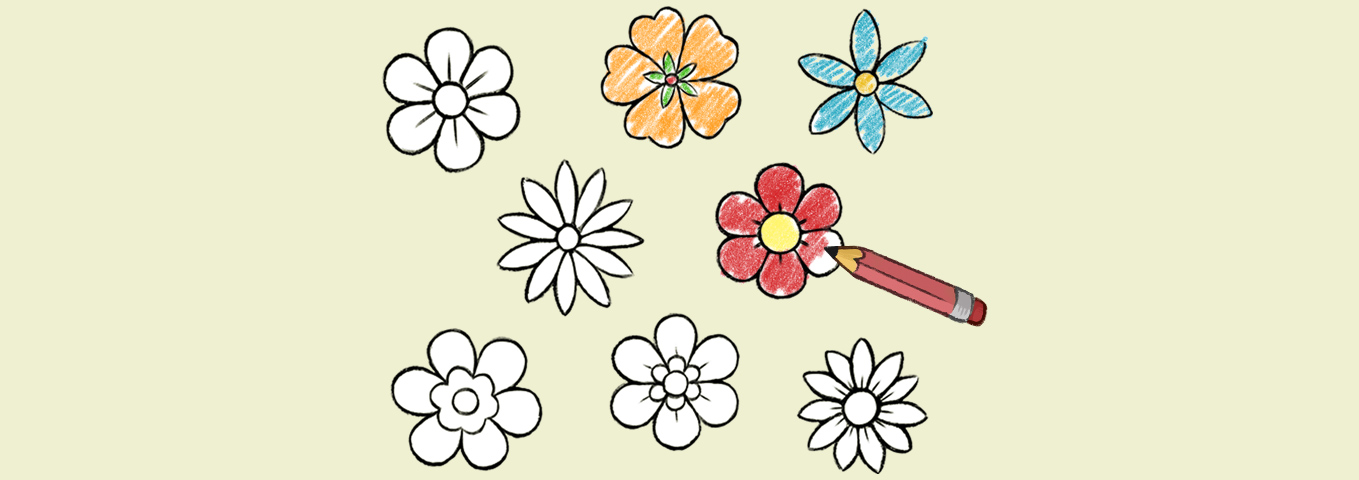 Ausmalbild: Frühling