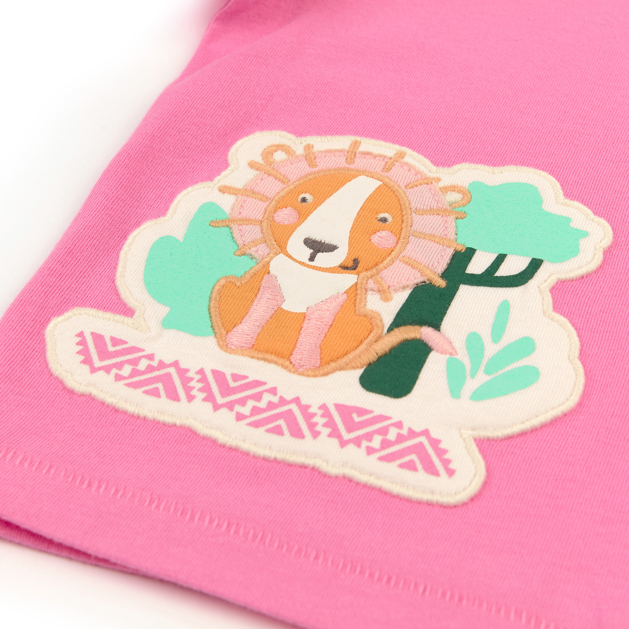 Baby T-Shirt in Pink mit Löwen Motiv