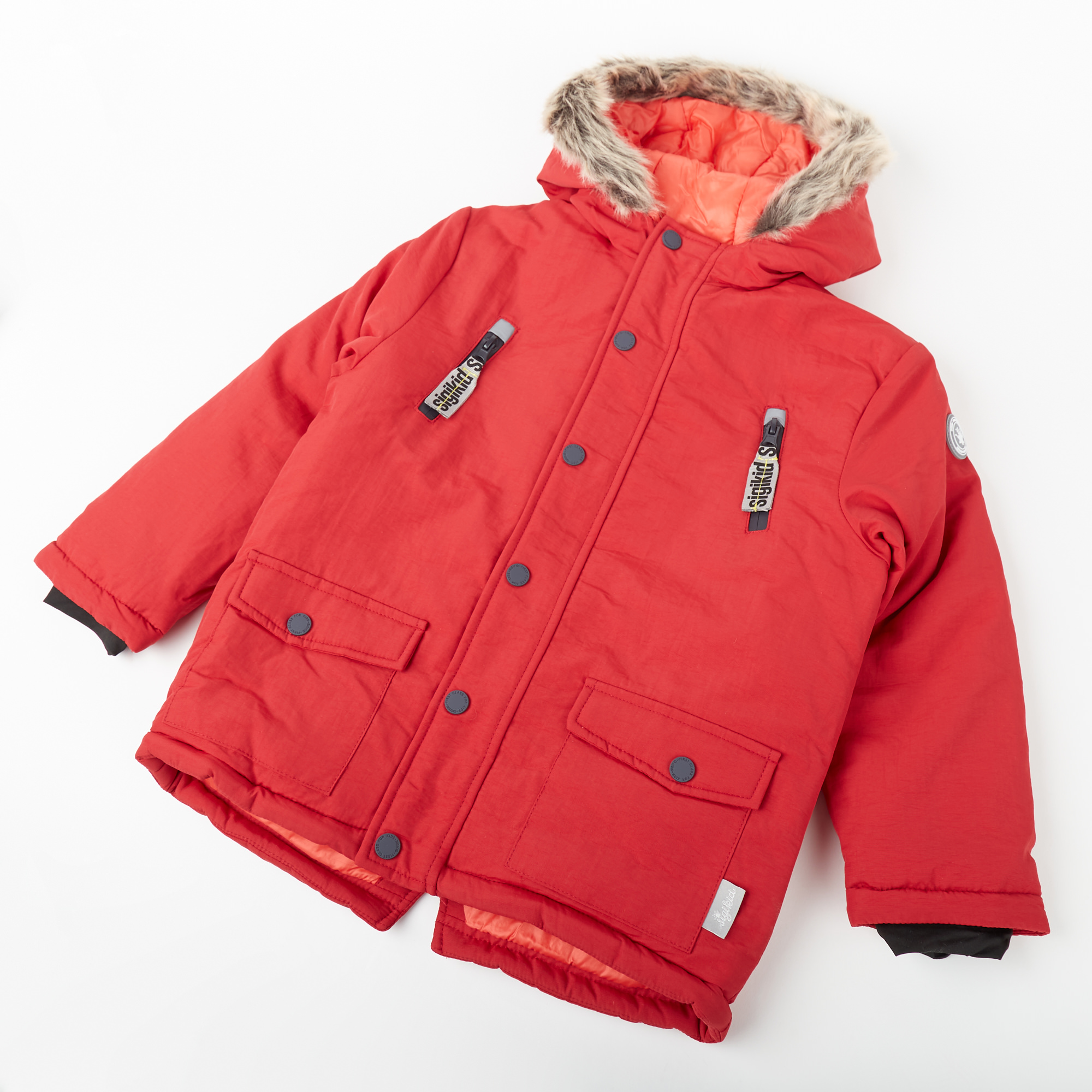 Wattierte Baby Winterjacke in Rot Wattierte Baby Winterjacke in Rot