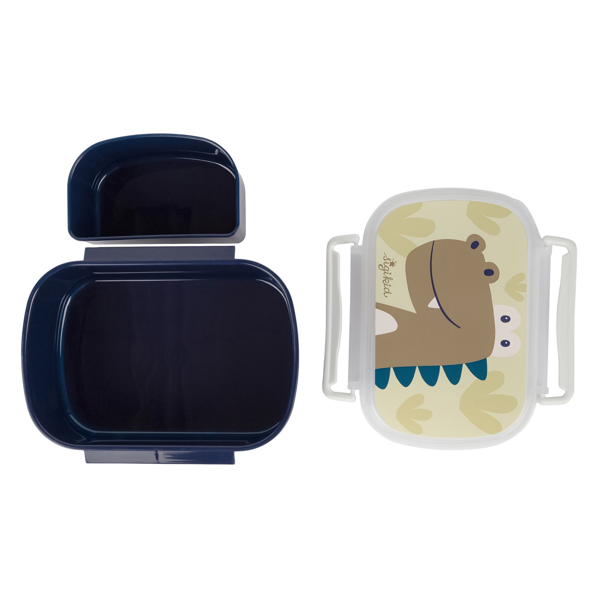 Children's stainless steel bottle 400 ml & lunch box dino