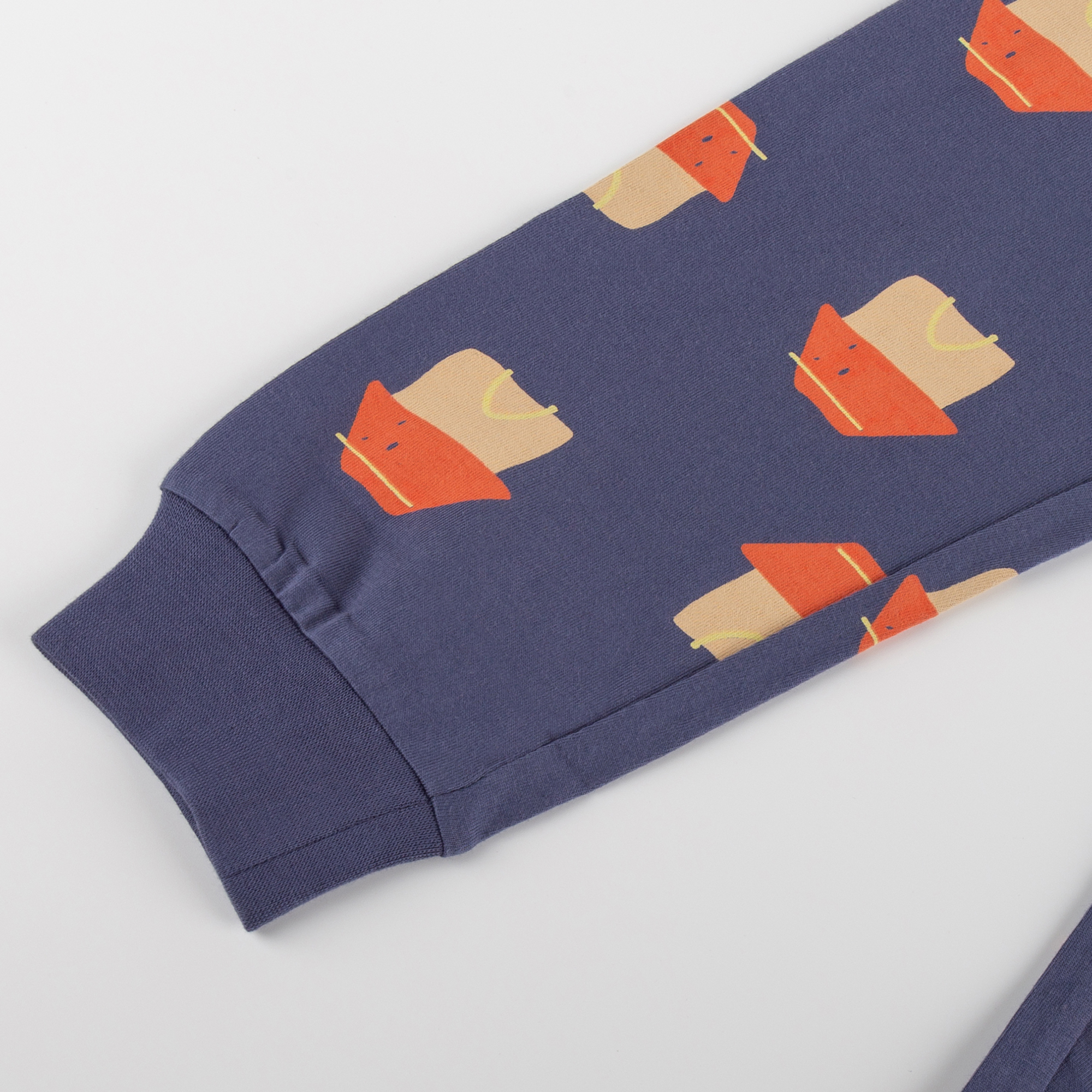 Children's short sleeve pajamas dog, red/blue