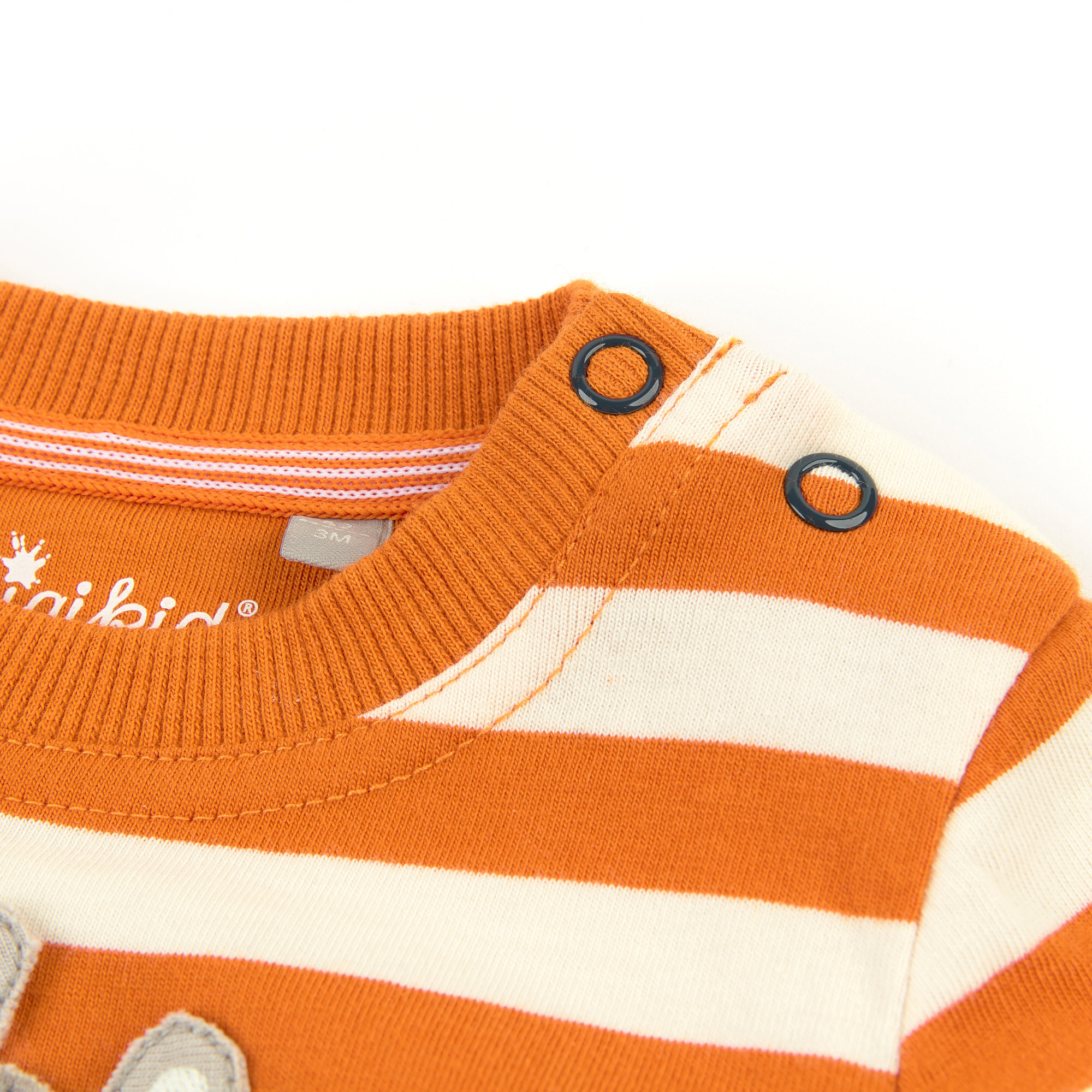 Baby T-Shirt orange/weiß