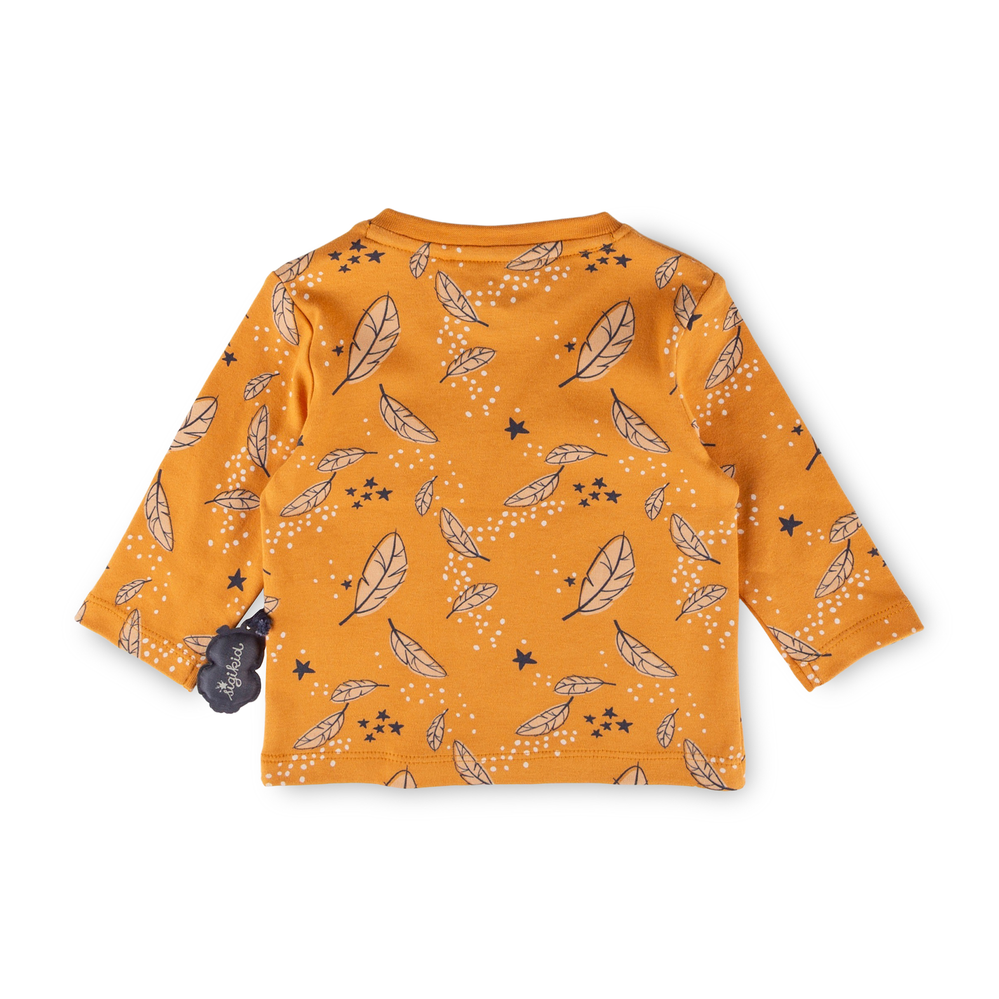 Baby Langarmshirt Magic Owl, gelb mit Federprint Baby Langarmshirt Magic Owl, gelb mit Federprint