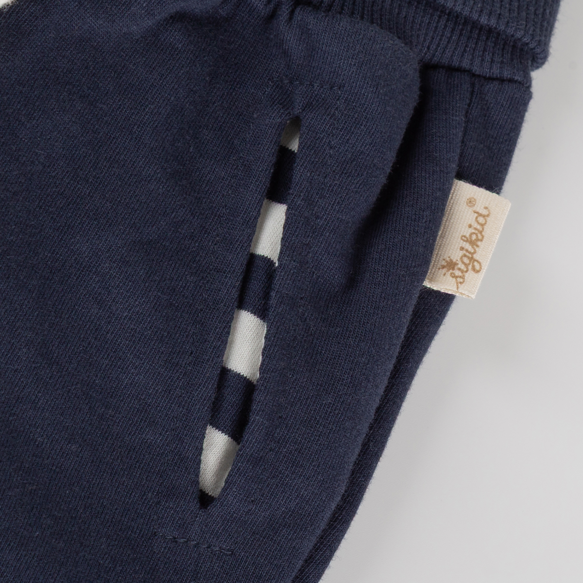 Jersey Babyshorts dunkelblau, Happy Holidays